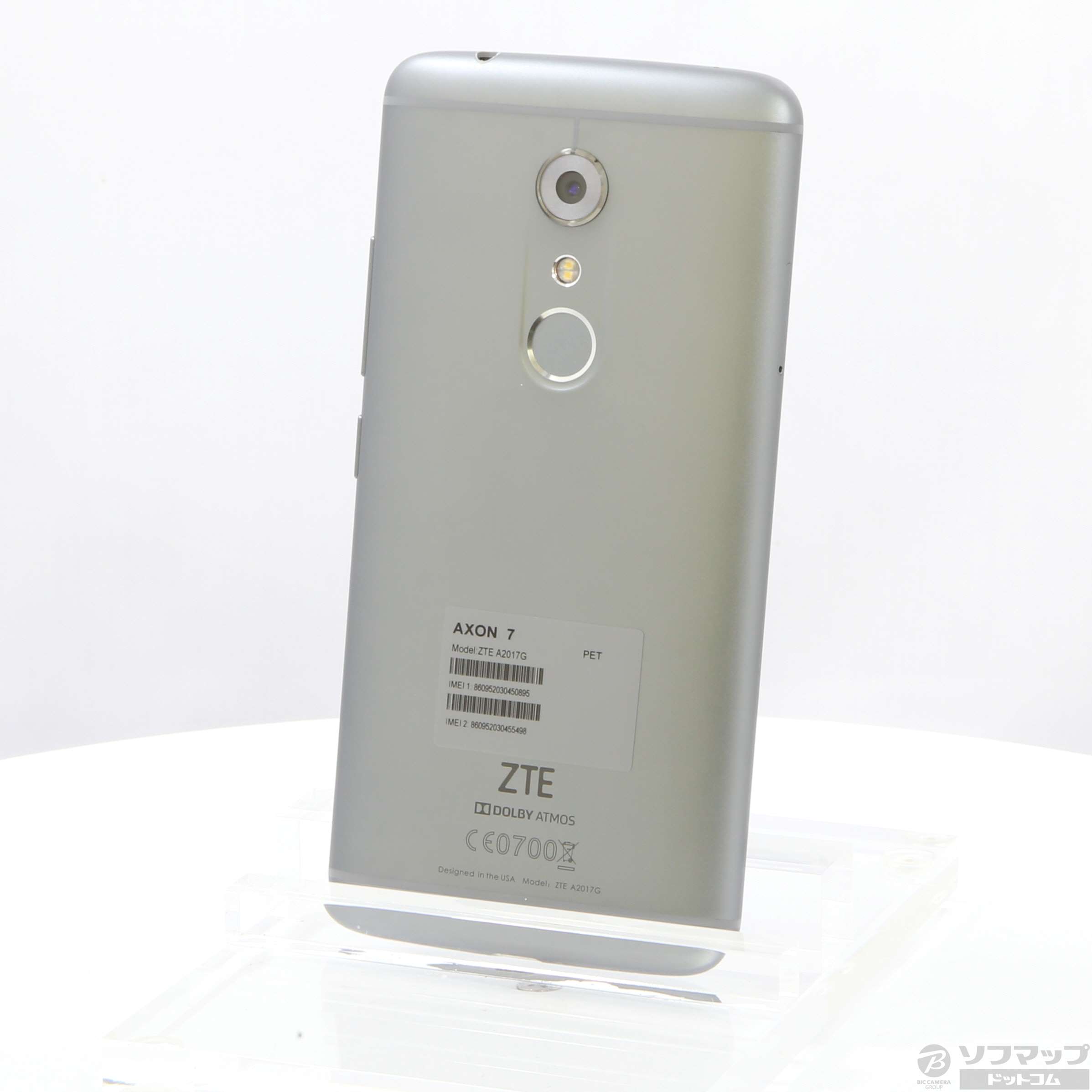 中古】AXON 7 64GB クオーツグレー SIMフリー [2133015326587