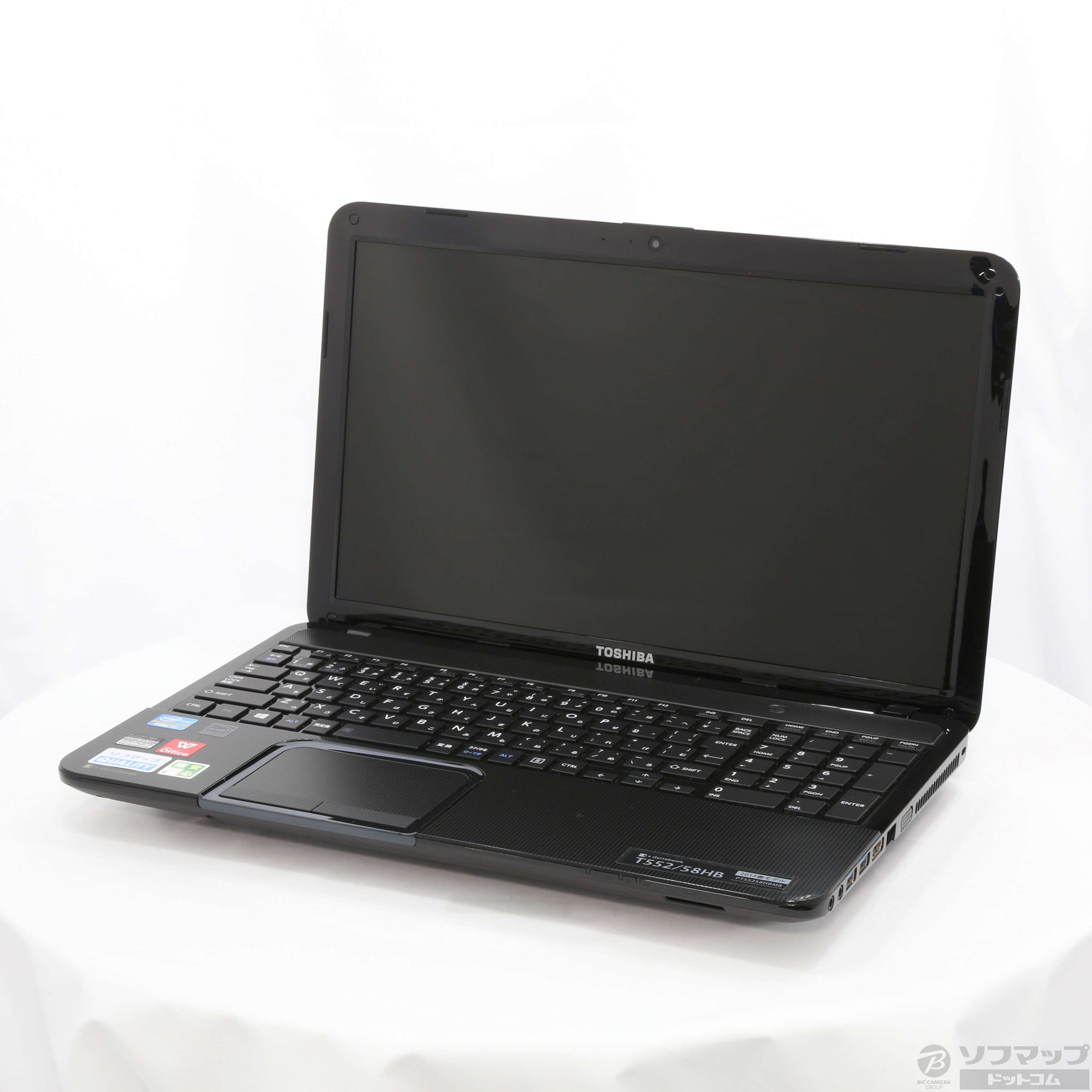 中古】dynabook T552／58HB PT55258HBMB プレシャスブラック 〔Windows