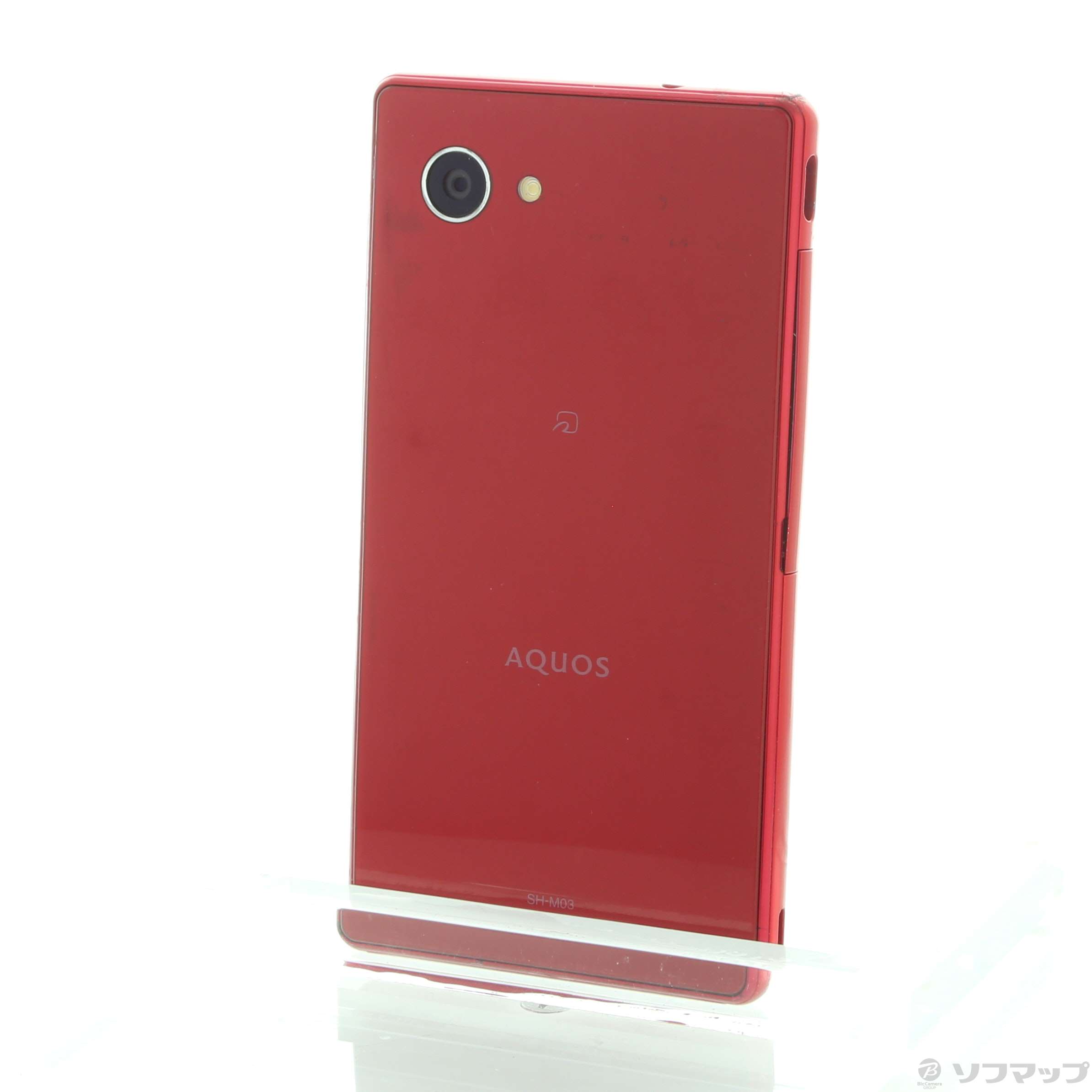 中古】セール対象品 AQUOS mini 16GB レッド SH-M03 SIMフリー