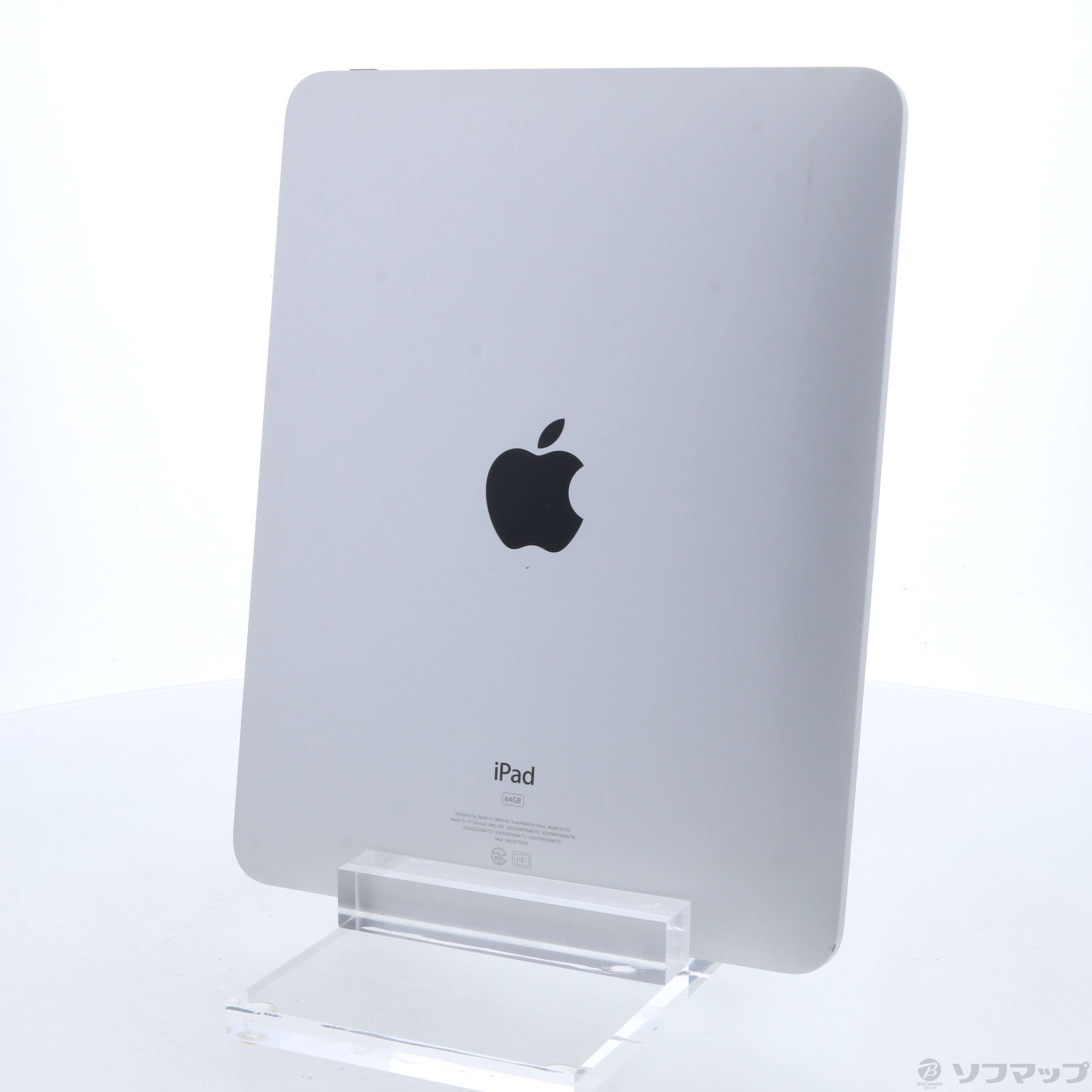 【中古】iPad 第1世代 64GB シルバー MB294J／A Wi-Fi