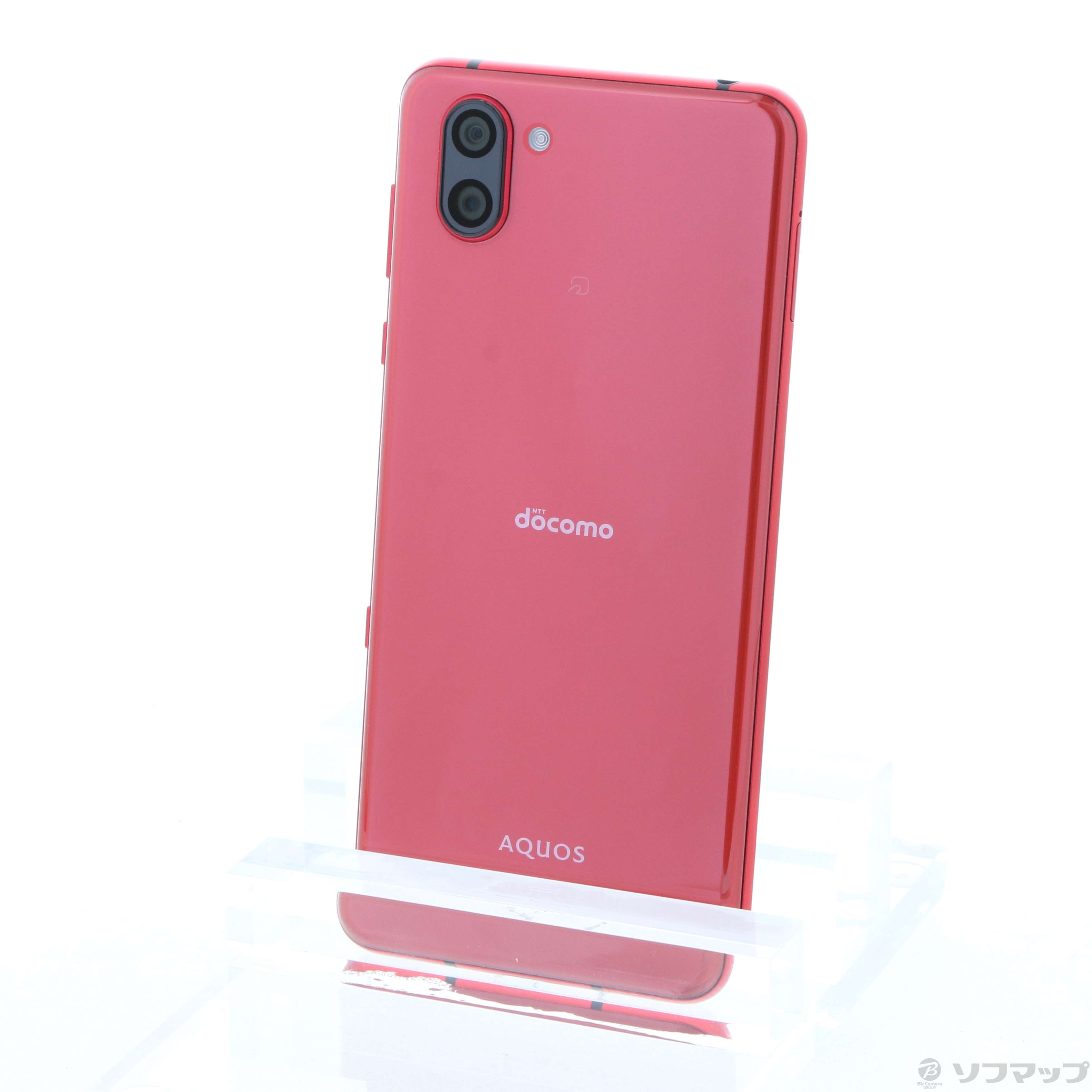 中古】AQUOS R3 128GB ラグジュアリーレッド SH-04L docomoロック解除