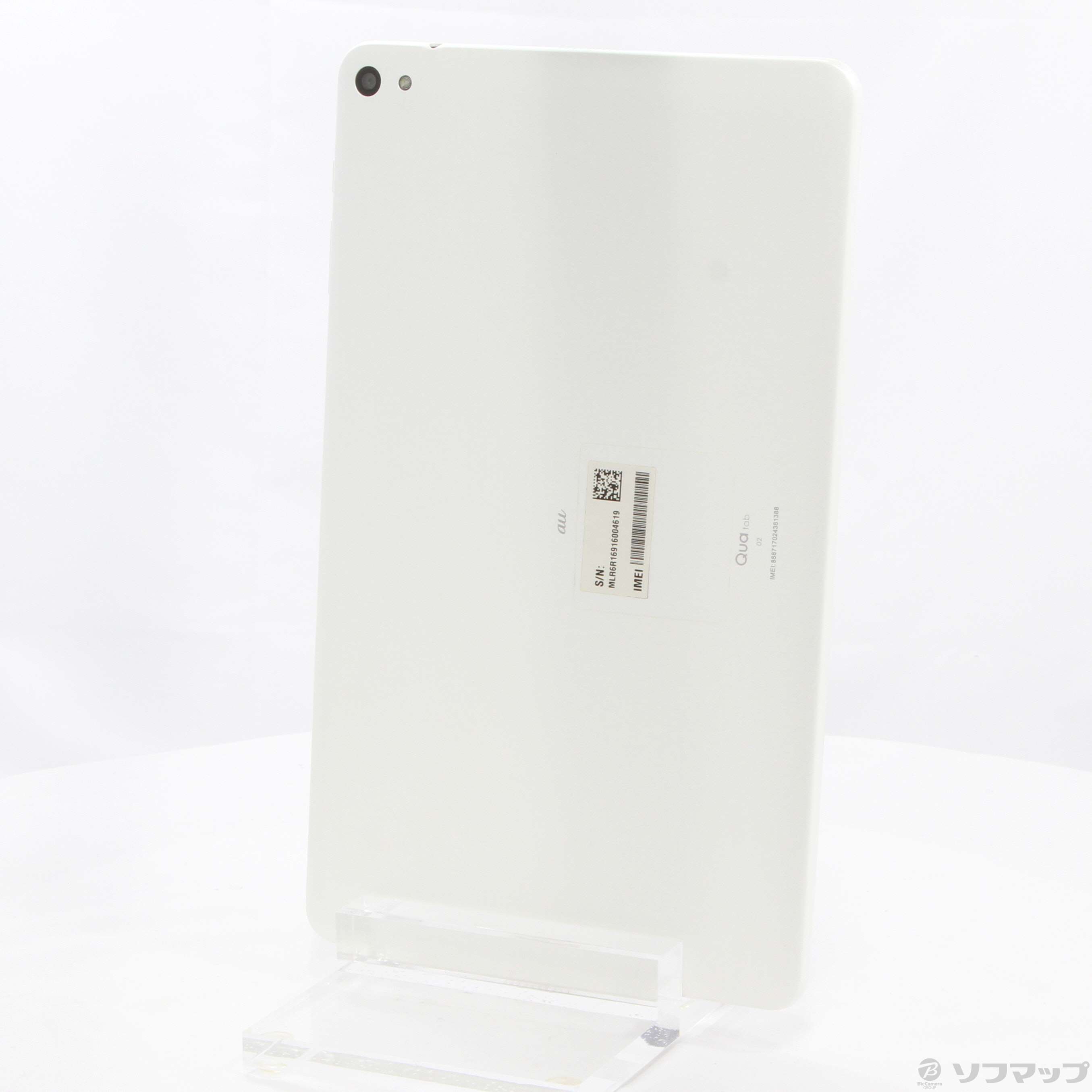 中古】Qua tab 02 16GB パウダーホワイト HWT31 au [2133037796306