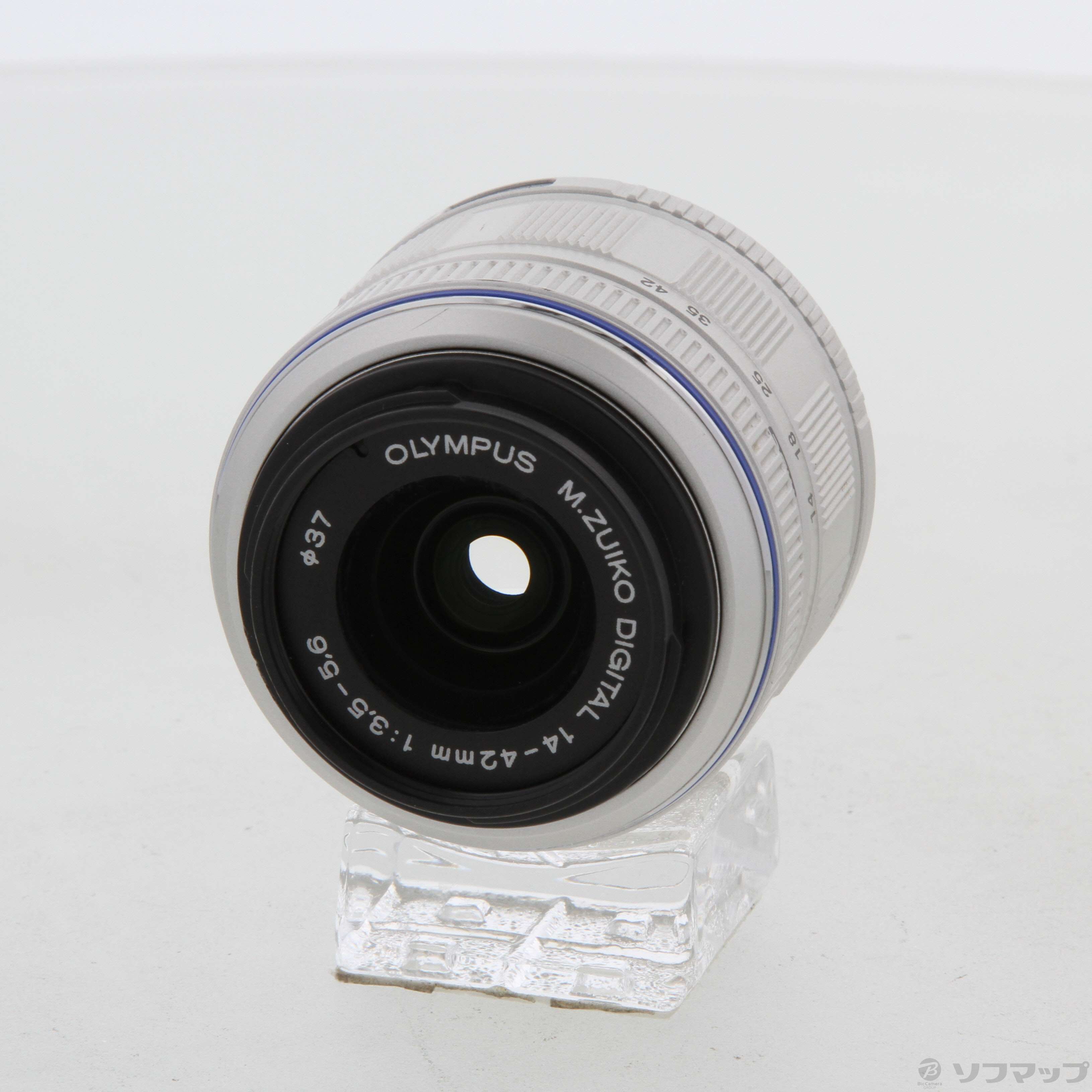 中古】M.ZUIKO DIGITAL 14-42mm F3.5-5.6 II シルバー [2133040351431