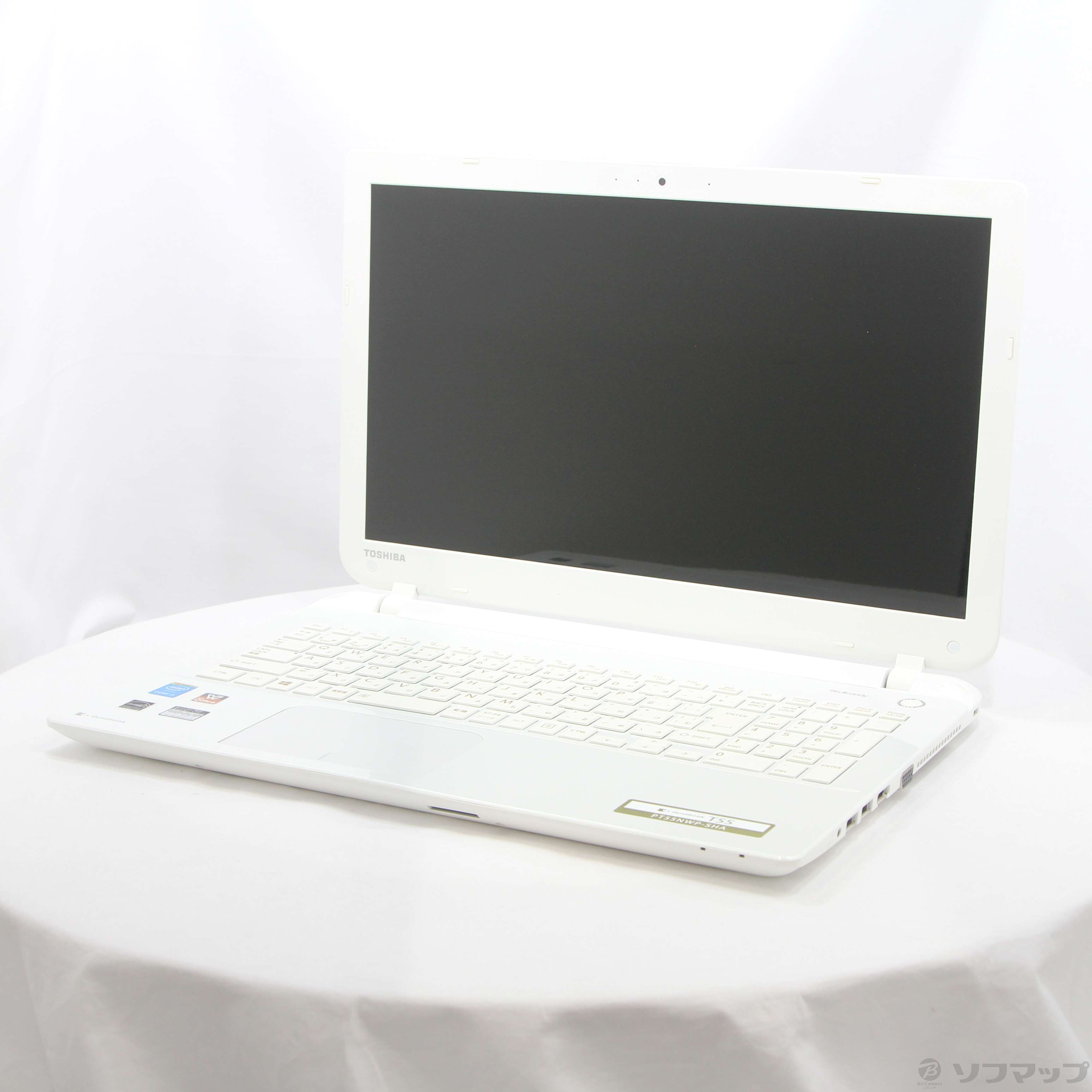 中古】格安安心パソコン dynabook T55／NW PT55NWP-SHA リュクス