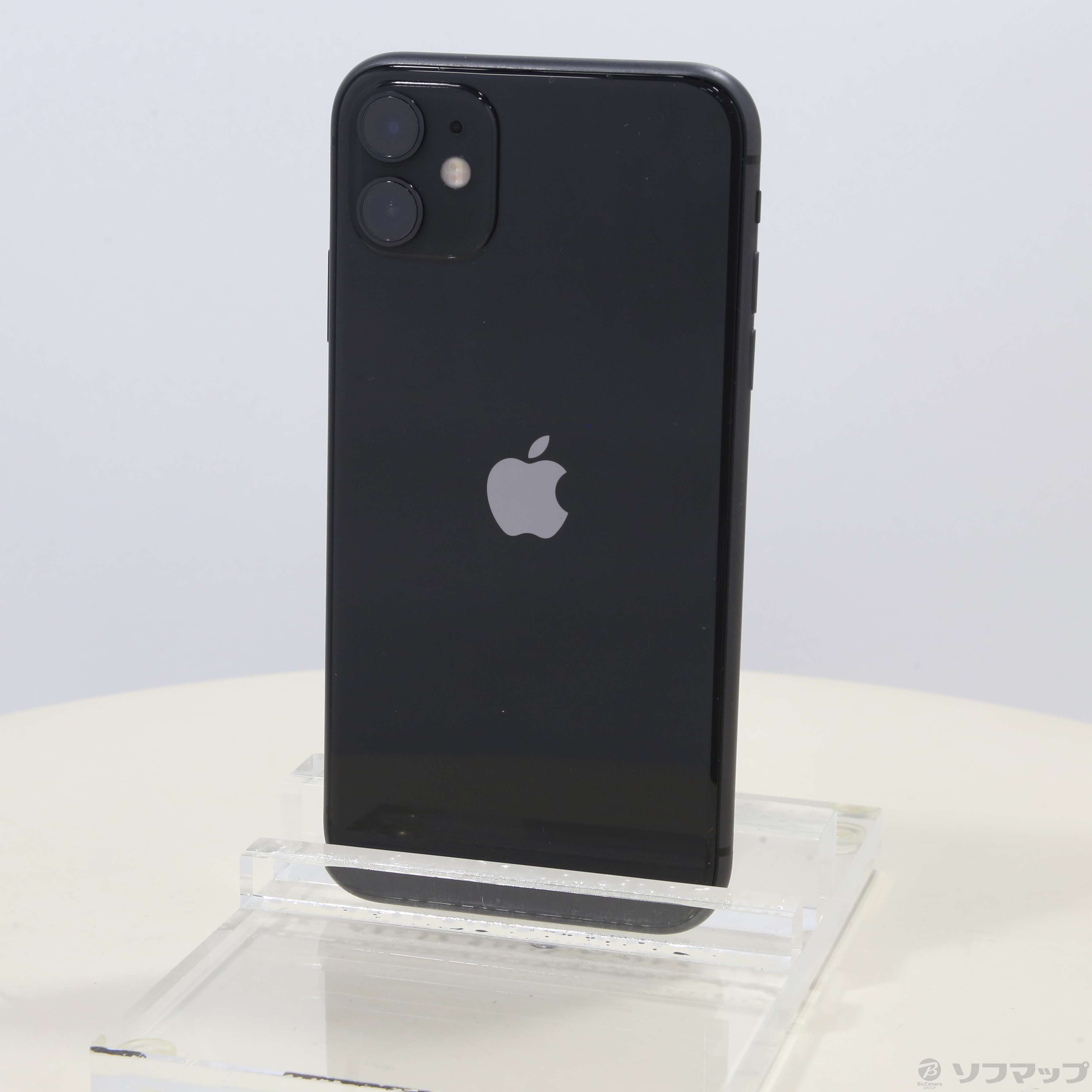 【中古】iPhone11 64GB ブラック MWLT2J／A SoftBank 