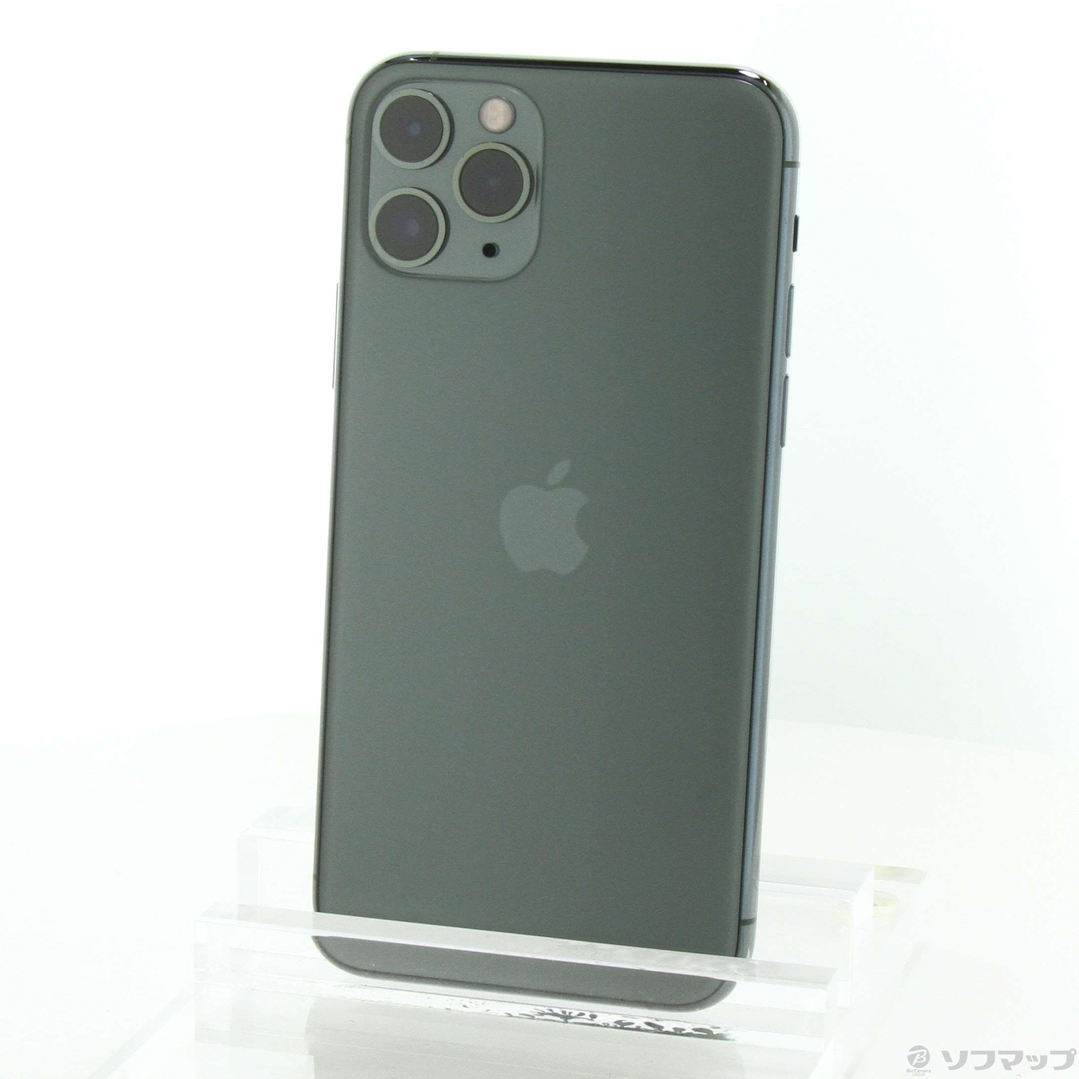 中古】iPhone11 Pro 64GB ミッドナイトグリーン MWC62J／A SIMフリー