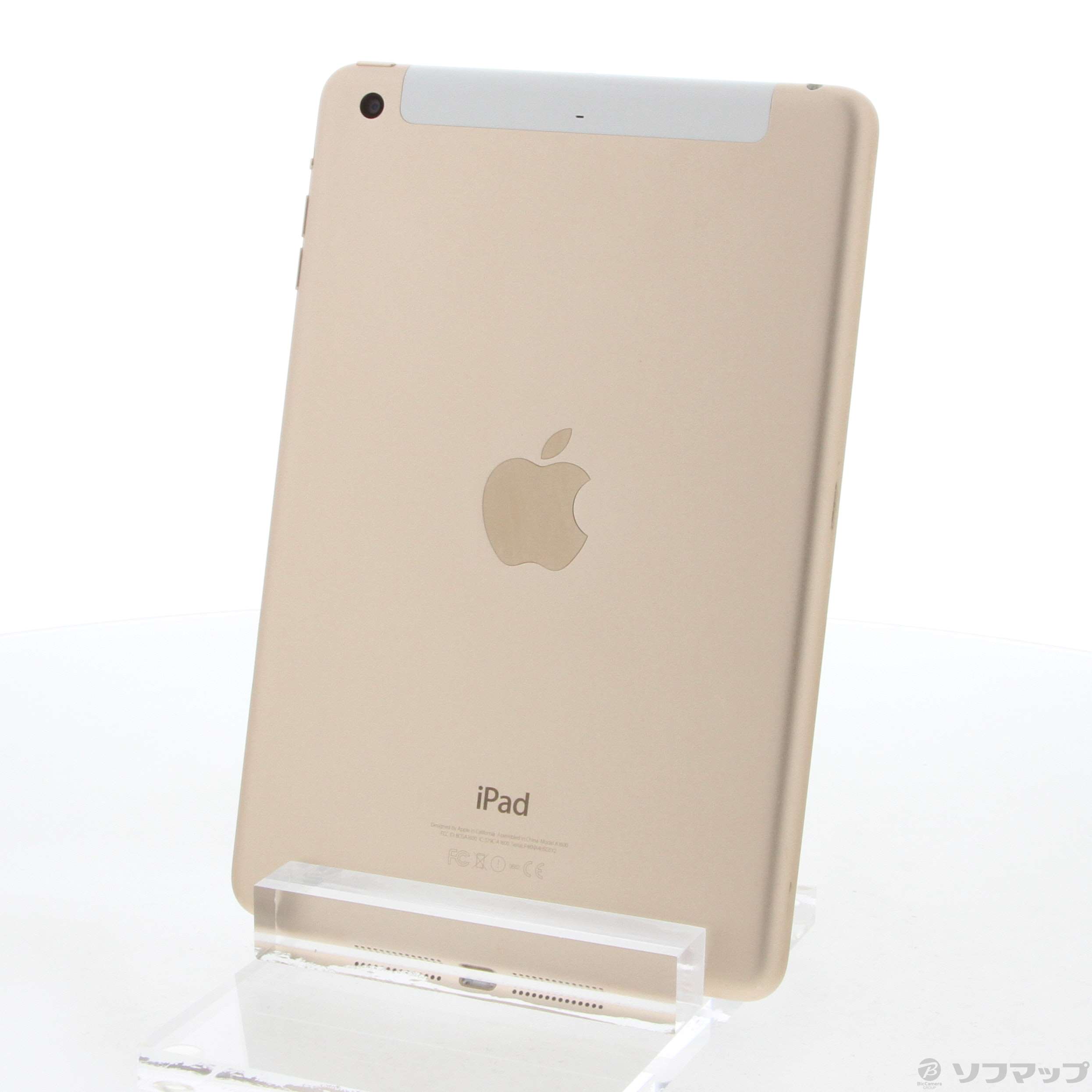 中古】iPad mini 3 16GB ゴールド MGYR2J／A au [2133046202959