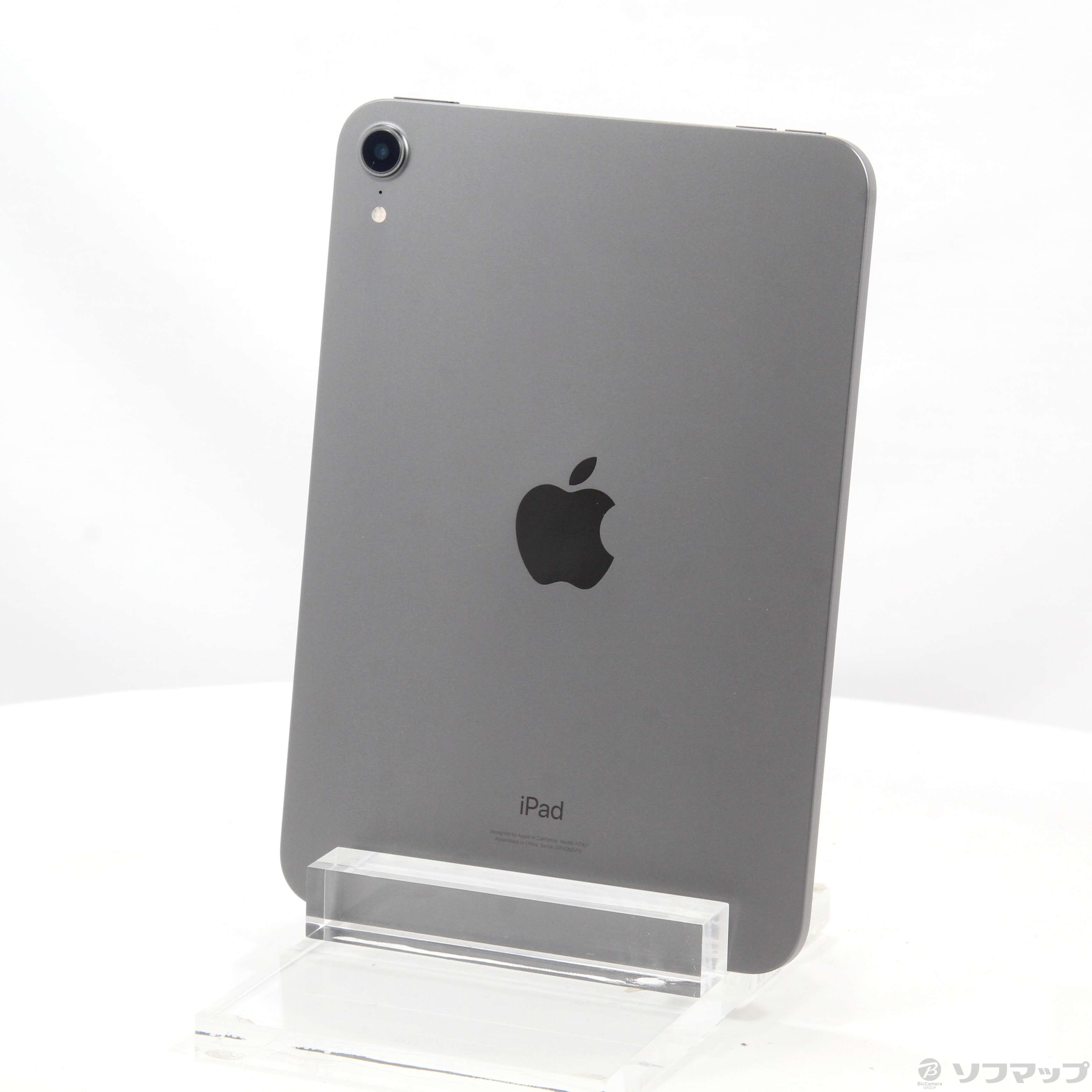 【中古】iPad mini 第6世代 64GB スペースグレイ MK7M3J／A Wi-Fi 