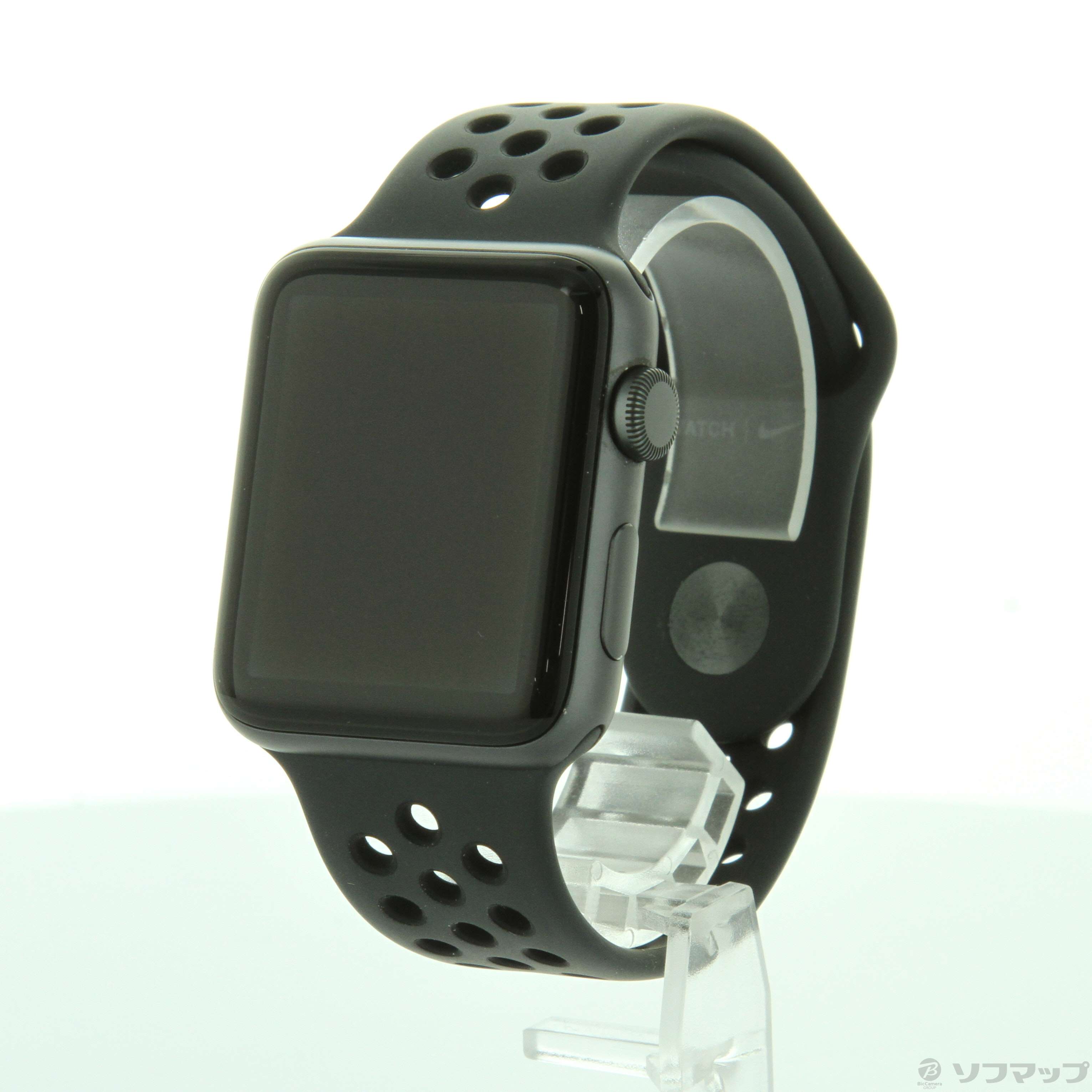 【中古】Apple Watch Series 3 Nike+ GPS 42mm スペースグレイ 