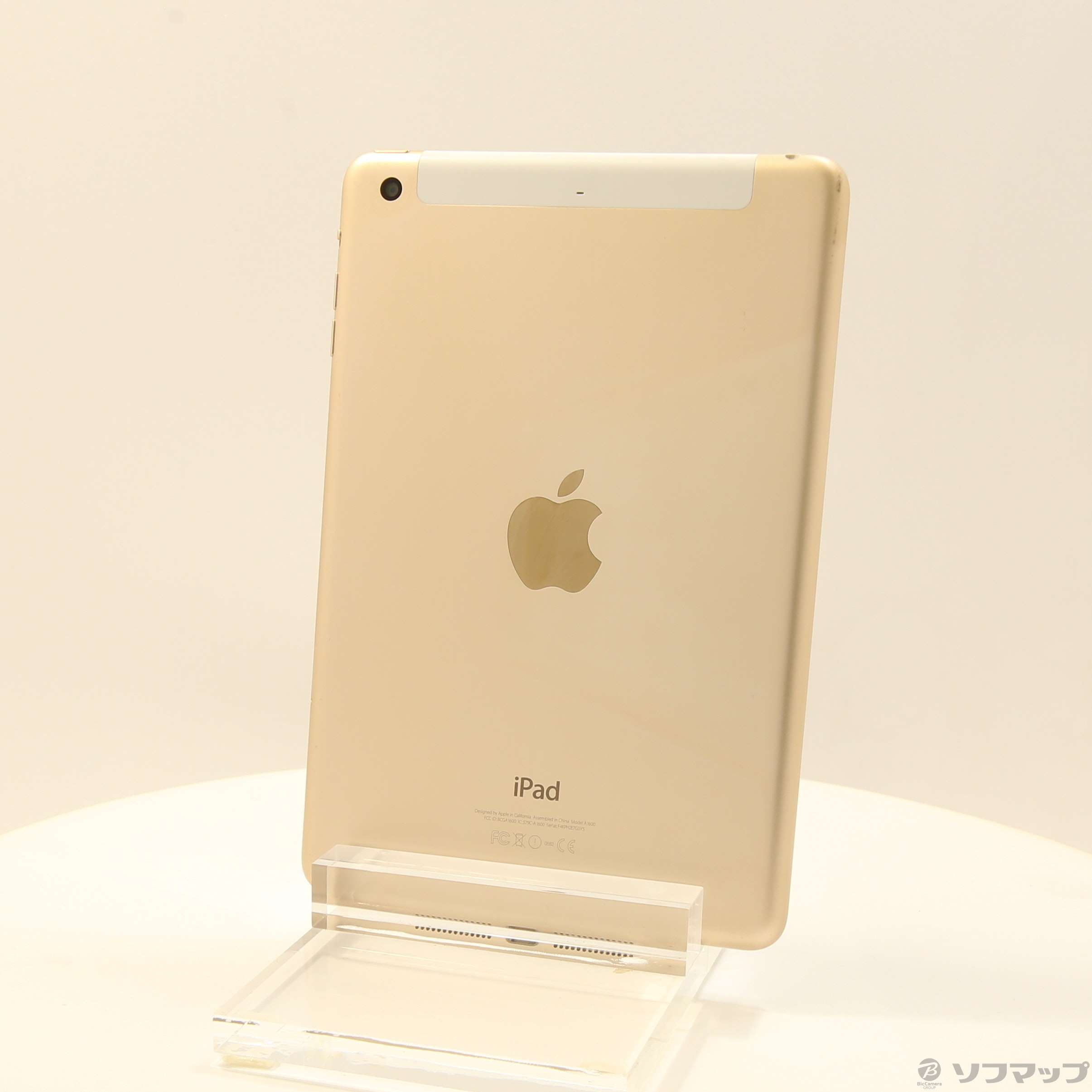 Apple(アップル)　iPad　mini　【220-ud】-　64GB　ゴールド　MGYN2J／A　au