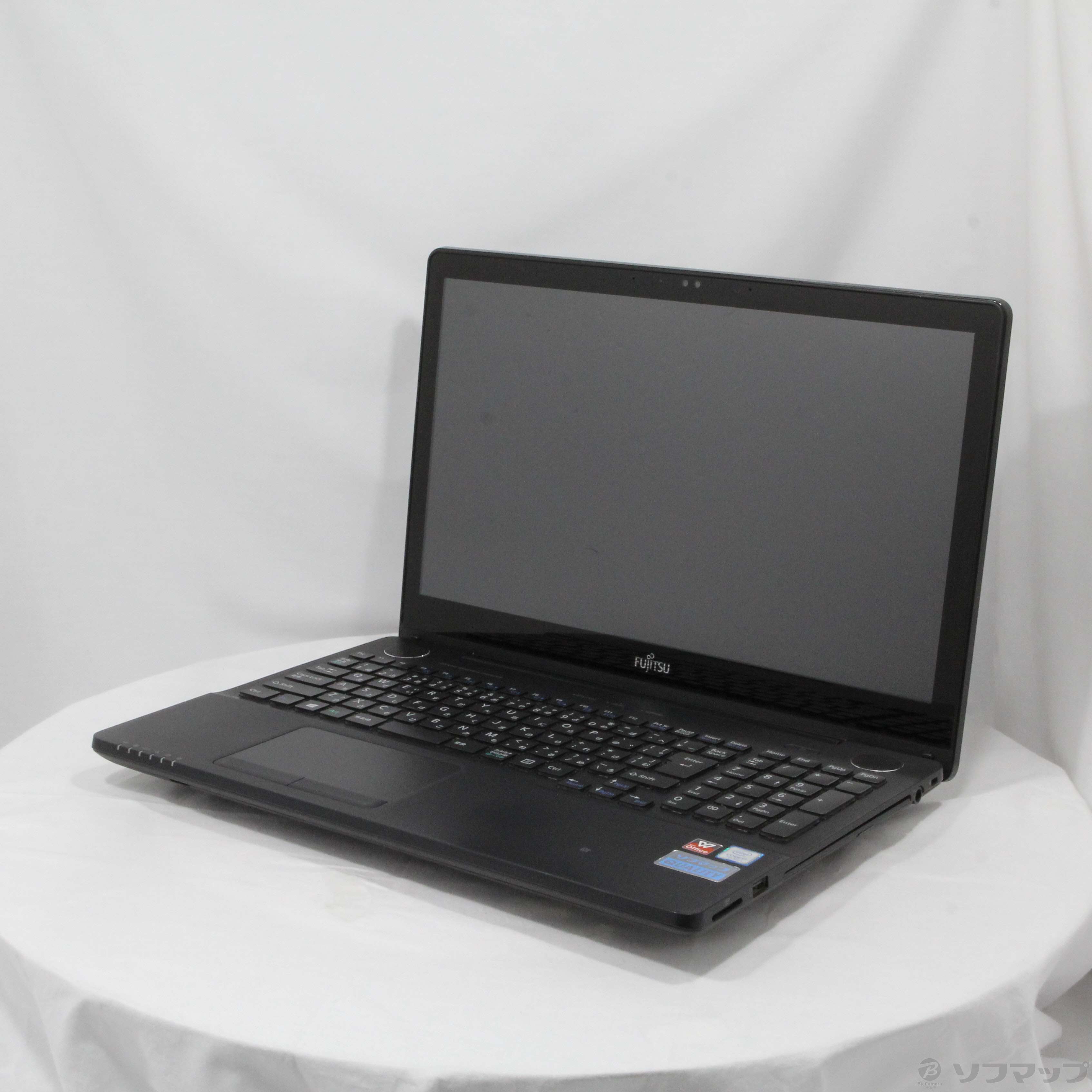 【中古】LIFEBOOK AH77／B1 FMVA77B1BG シャイニーブラック 〔Windows 10〕 ［Core-i7-7700HQ  (2.8GHz)／8GB／HDD500GB／15.6インチワイド］ [2133049137982] - リコレ！|ビックカメラグループ  ソフマップの中古通販サイト