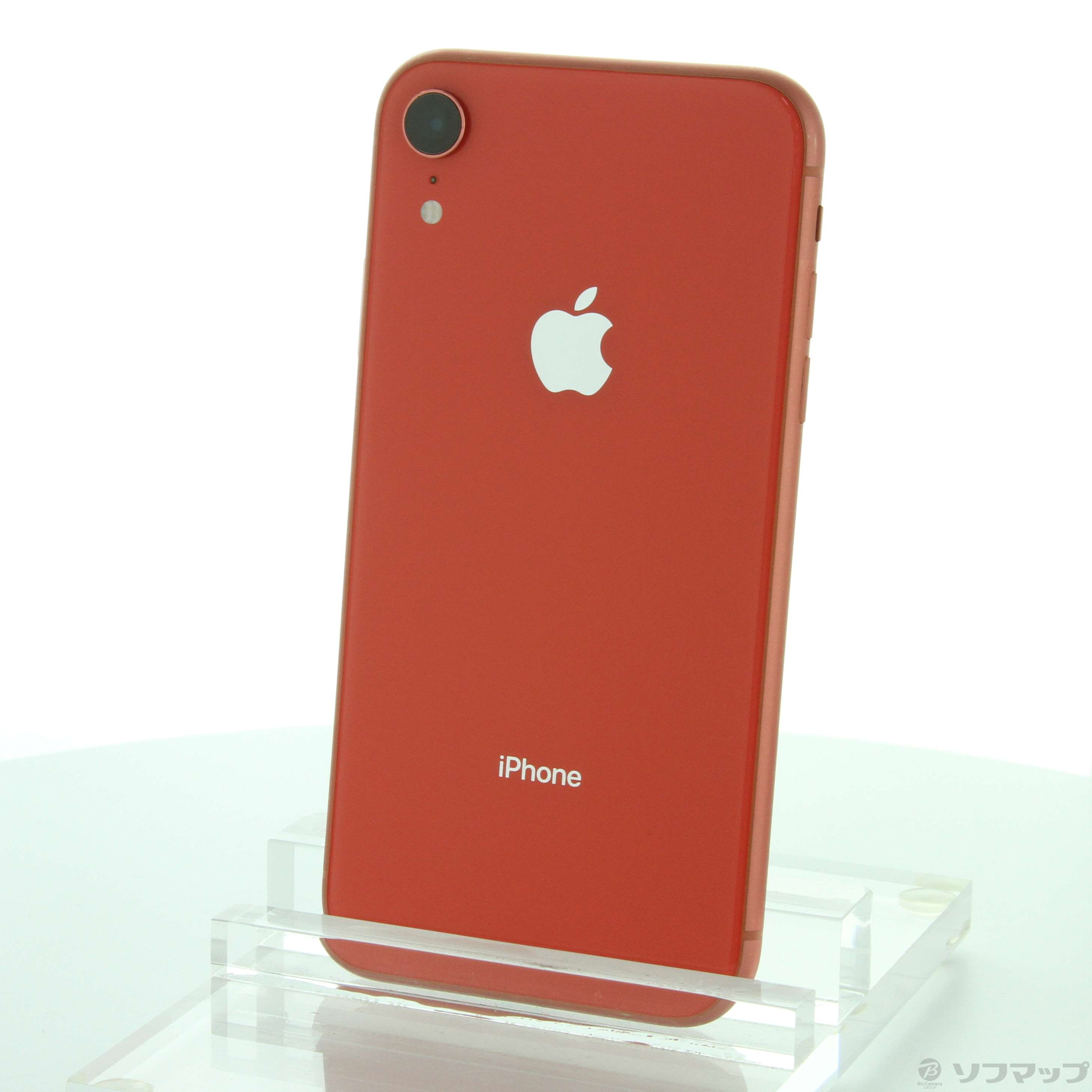 【中古】iPhoneXR 64GB コーラル MT0A2J／A SoftBank 