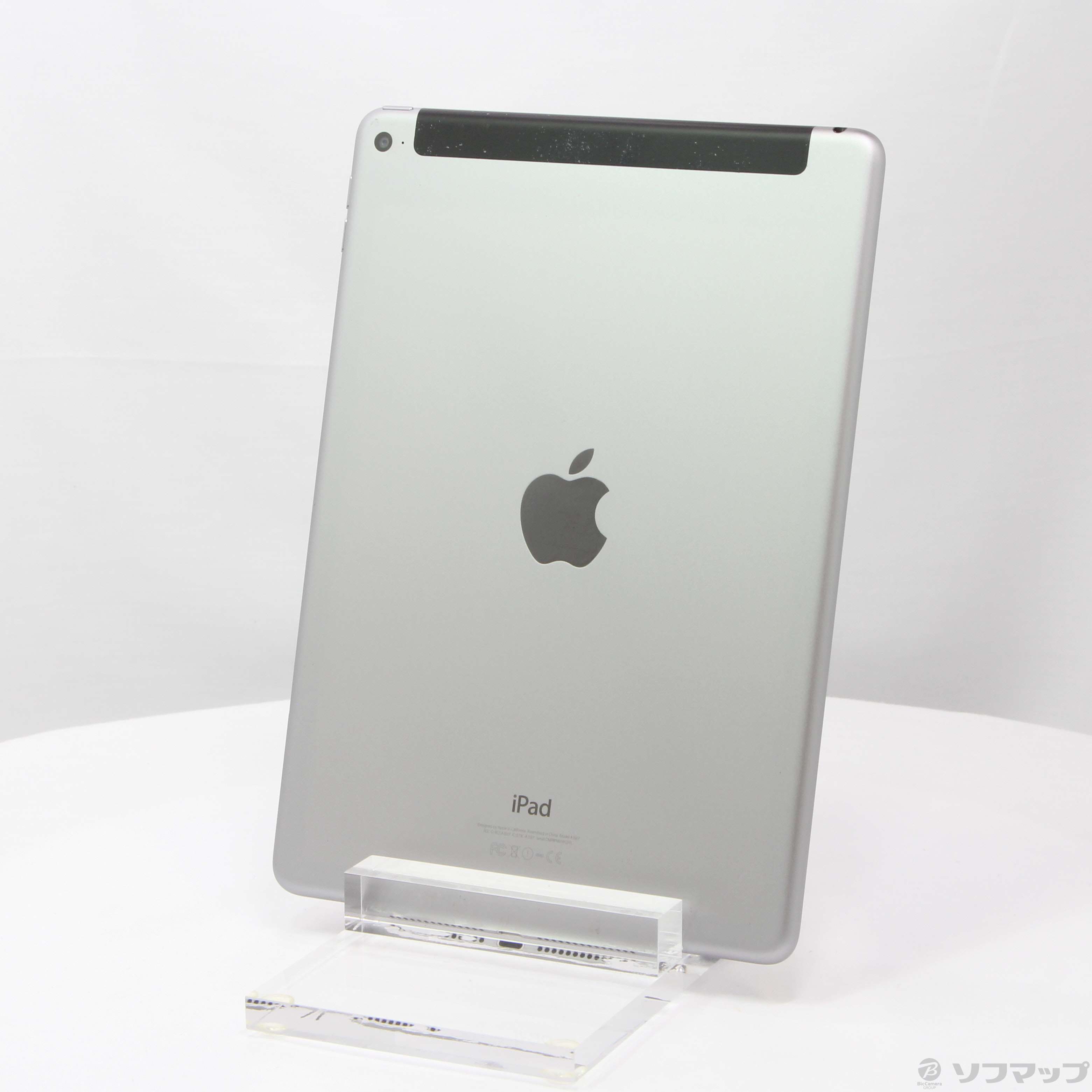 6G5WQ 完動品iPad Air2(A1567)本体16GBグレイau送料込○Bluetooth