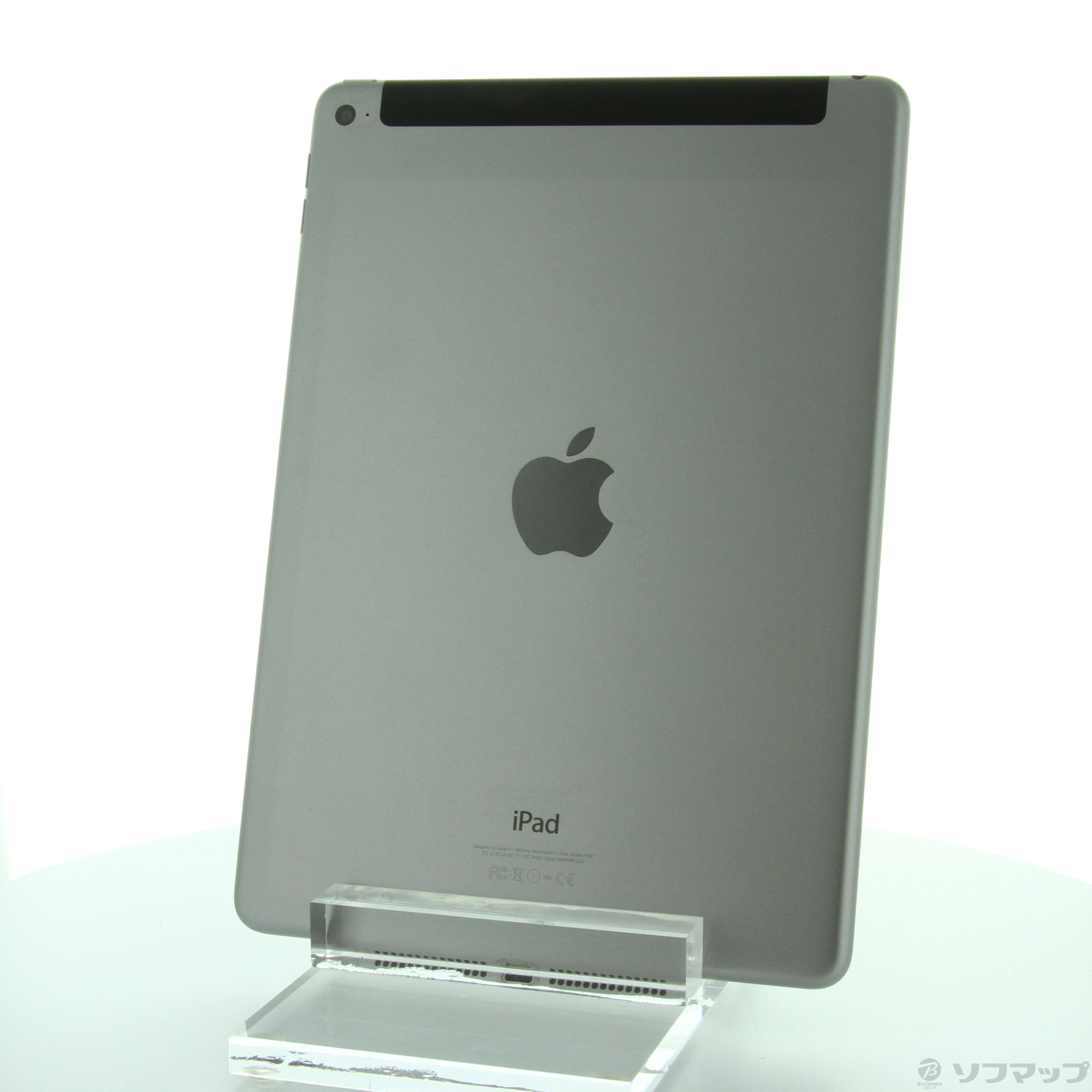 【中古】iPad Air 2 64GB スペースグレイ MGHX2J／A au ...