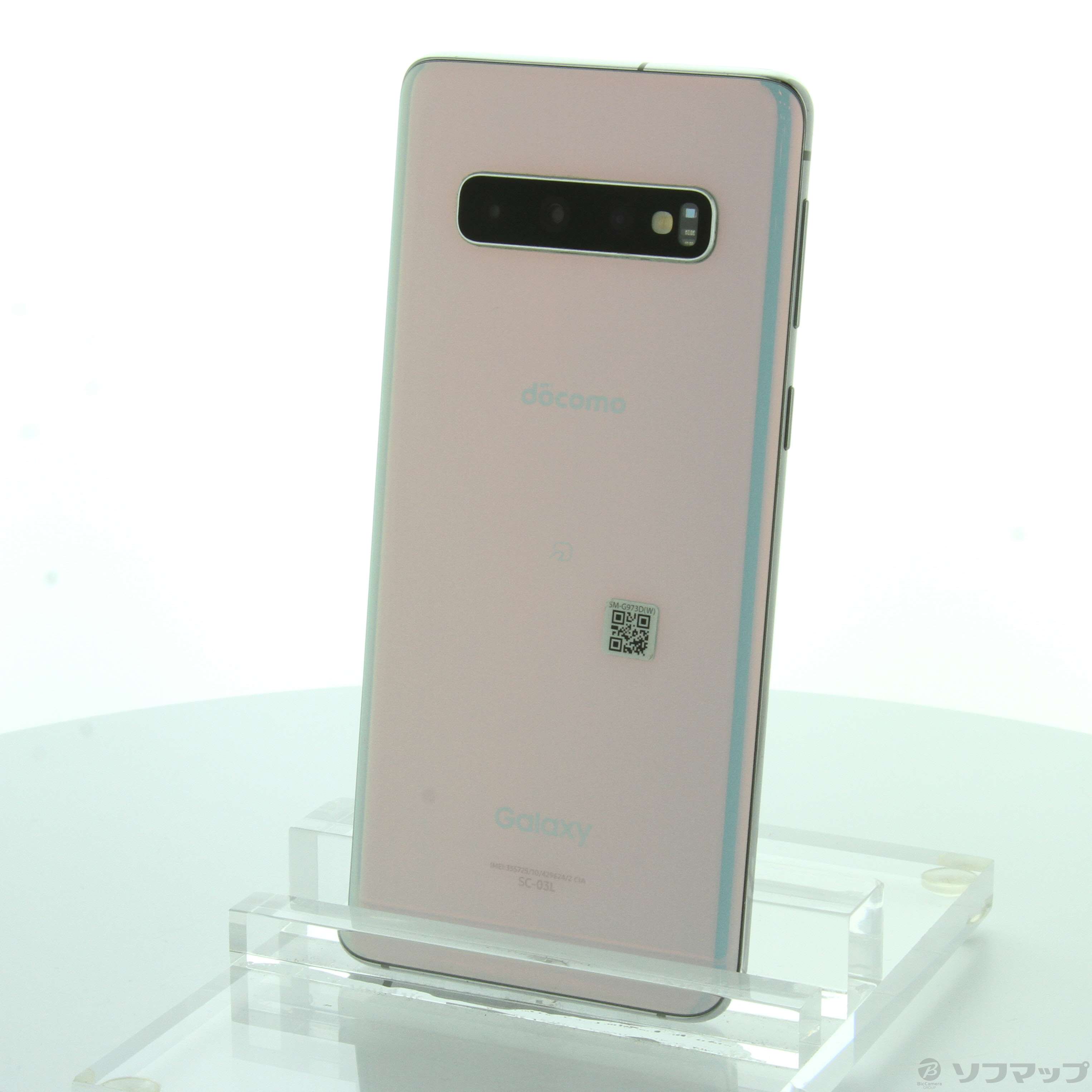 中古】GALAXY S10 128GB プリズムホワイト SC-03L docomoロック解除SIM