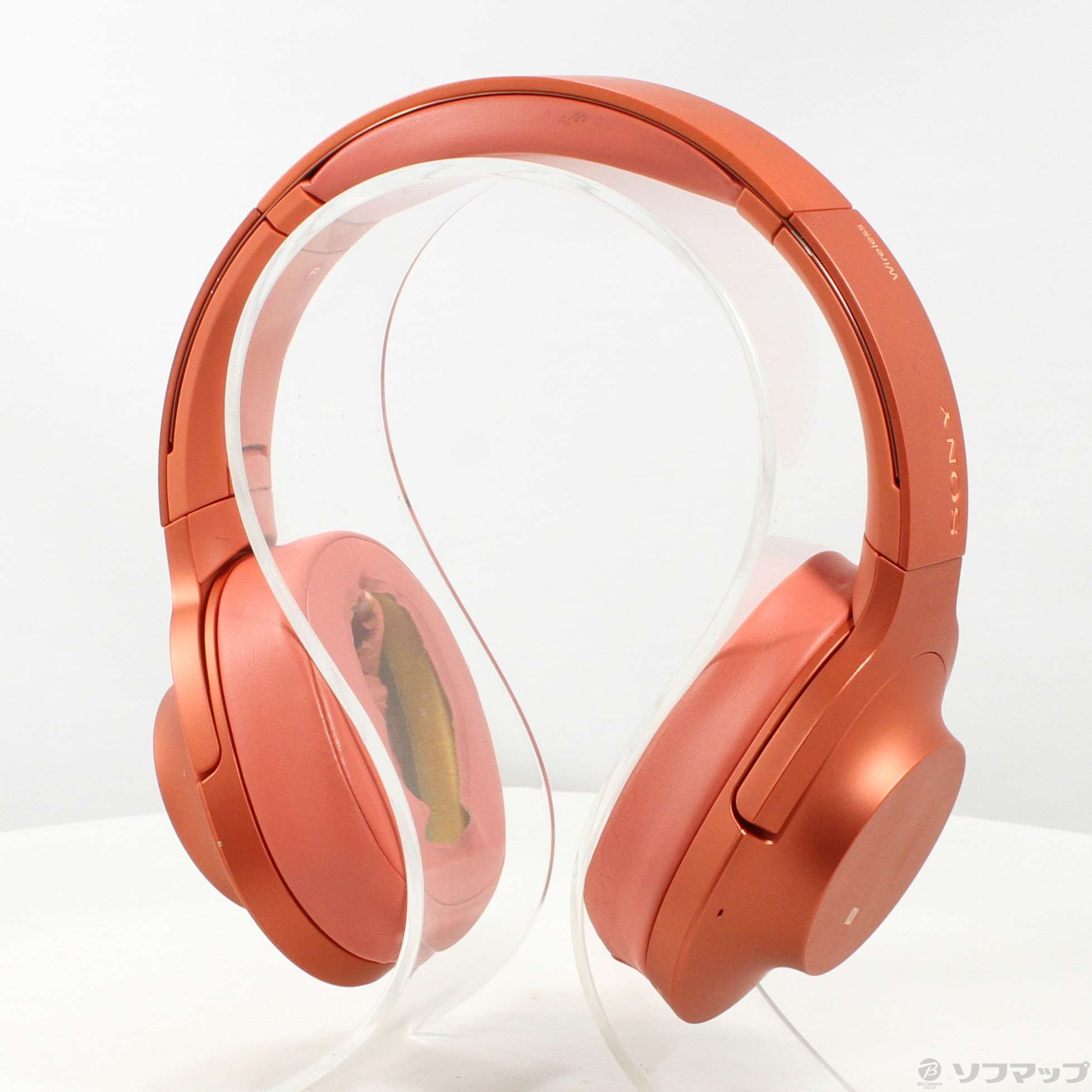 中古】h.ear on 2 Wireless NC WH-H900N (R) トワイライトレッド