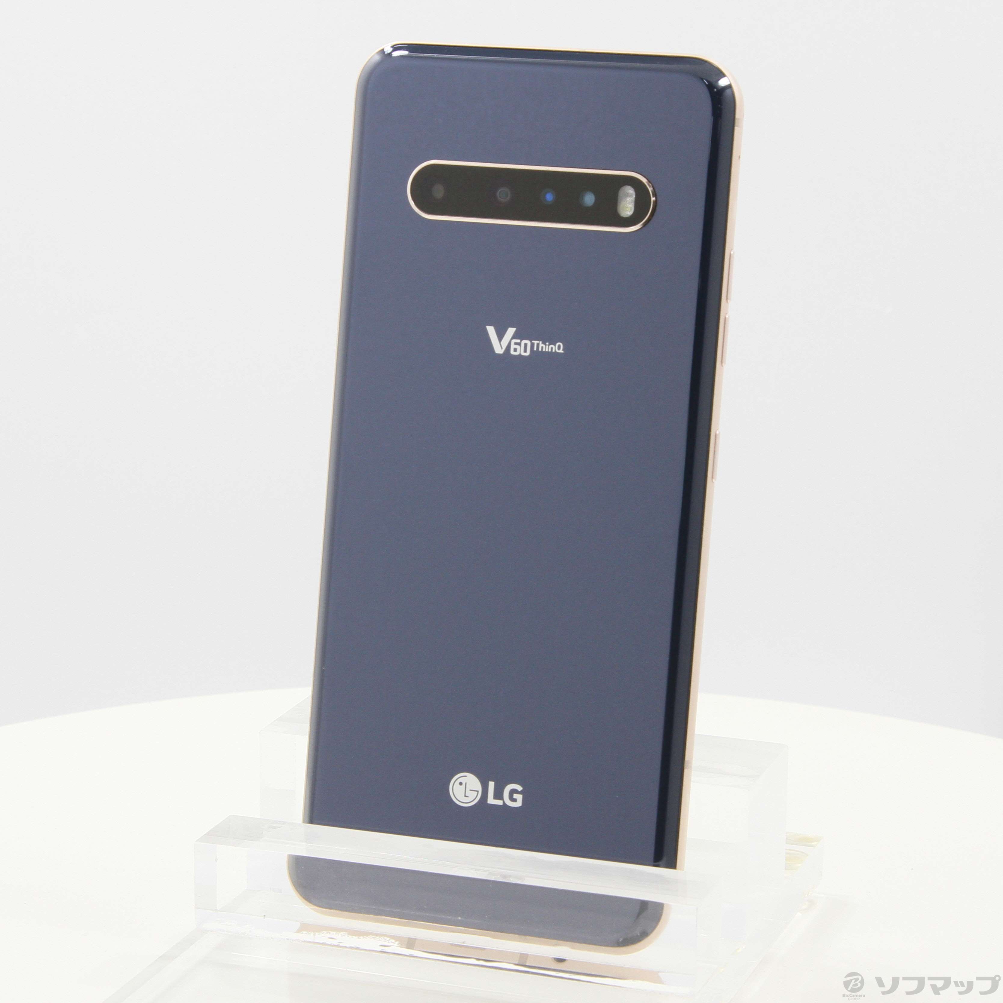 LG V60 ThinQ 5G 128GB クラッシ-ブルー A001LG SoftBankロック解除SIMフリー