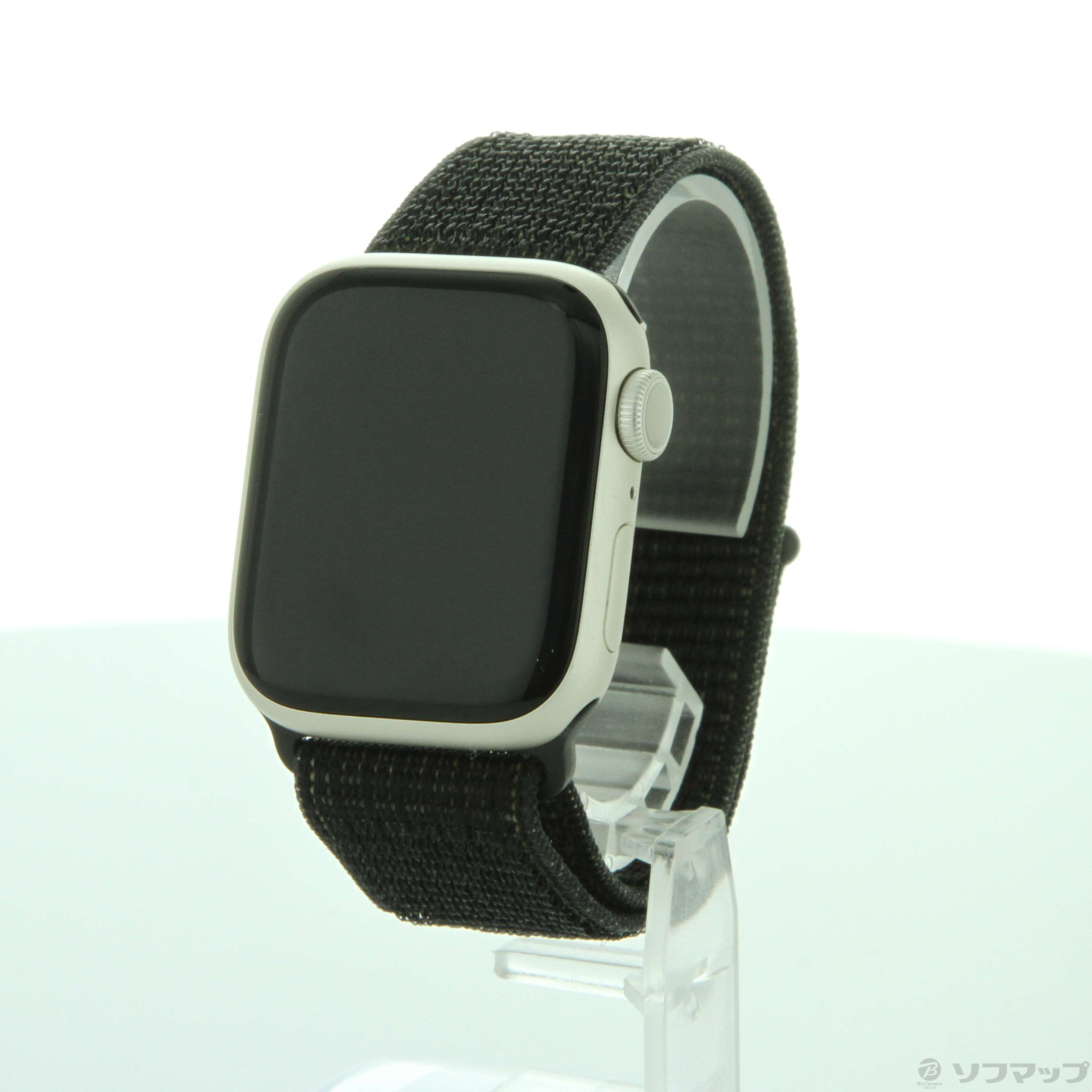【中古】Apple Watch Series 7 Nike GPS 41mm スターライトアルミニウムケース ブラックNikeスポーツループ  [2133050633343] - リコレ！|ビックカメラグループ ソフマップの中古通販サイト