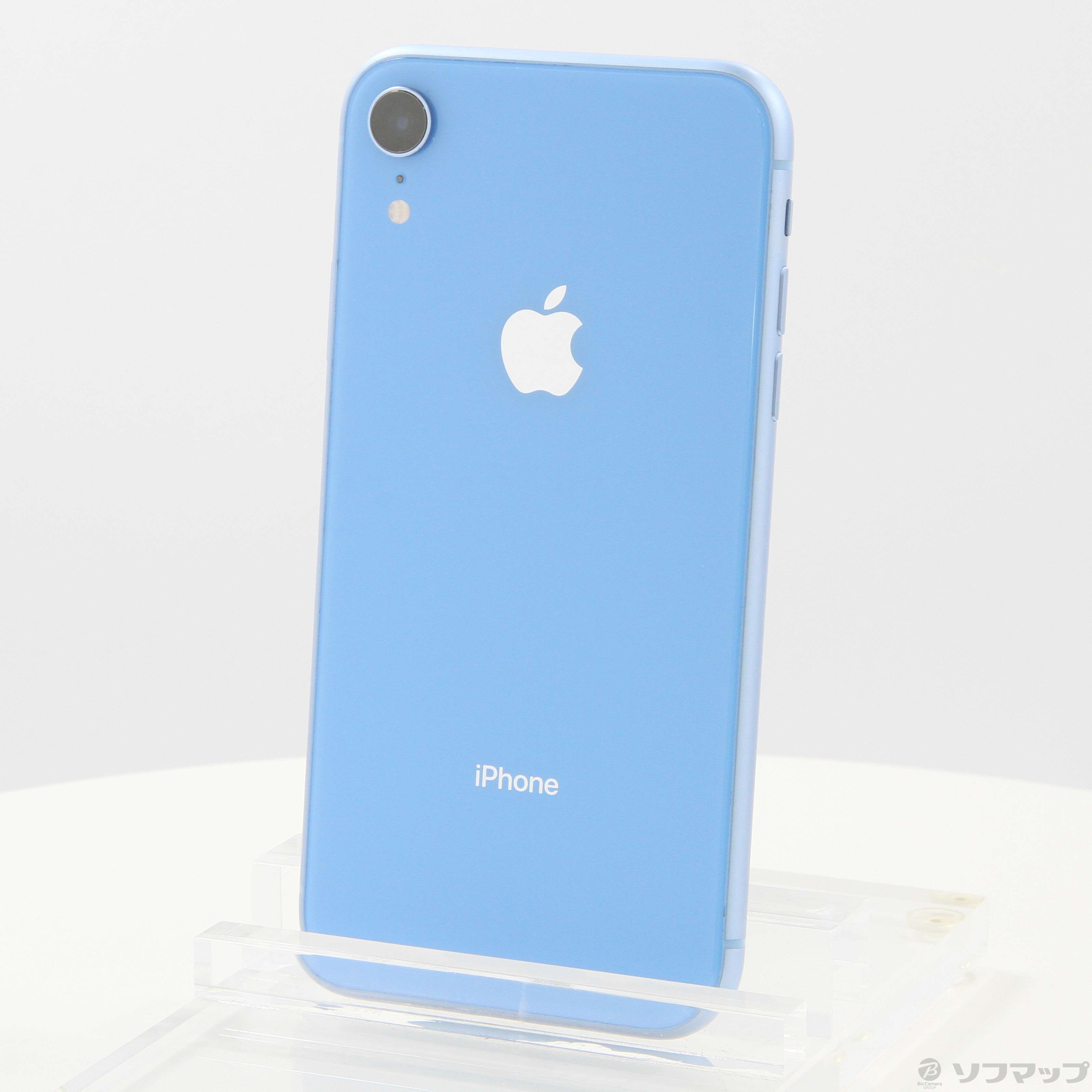 【中古】iPhoneXR 128GB ブルー MT0U2J／A SIMフリー 