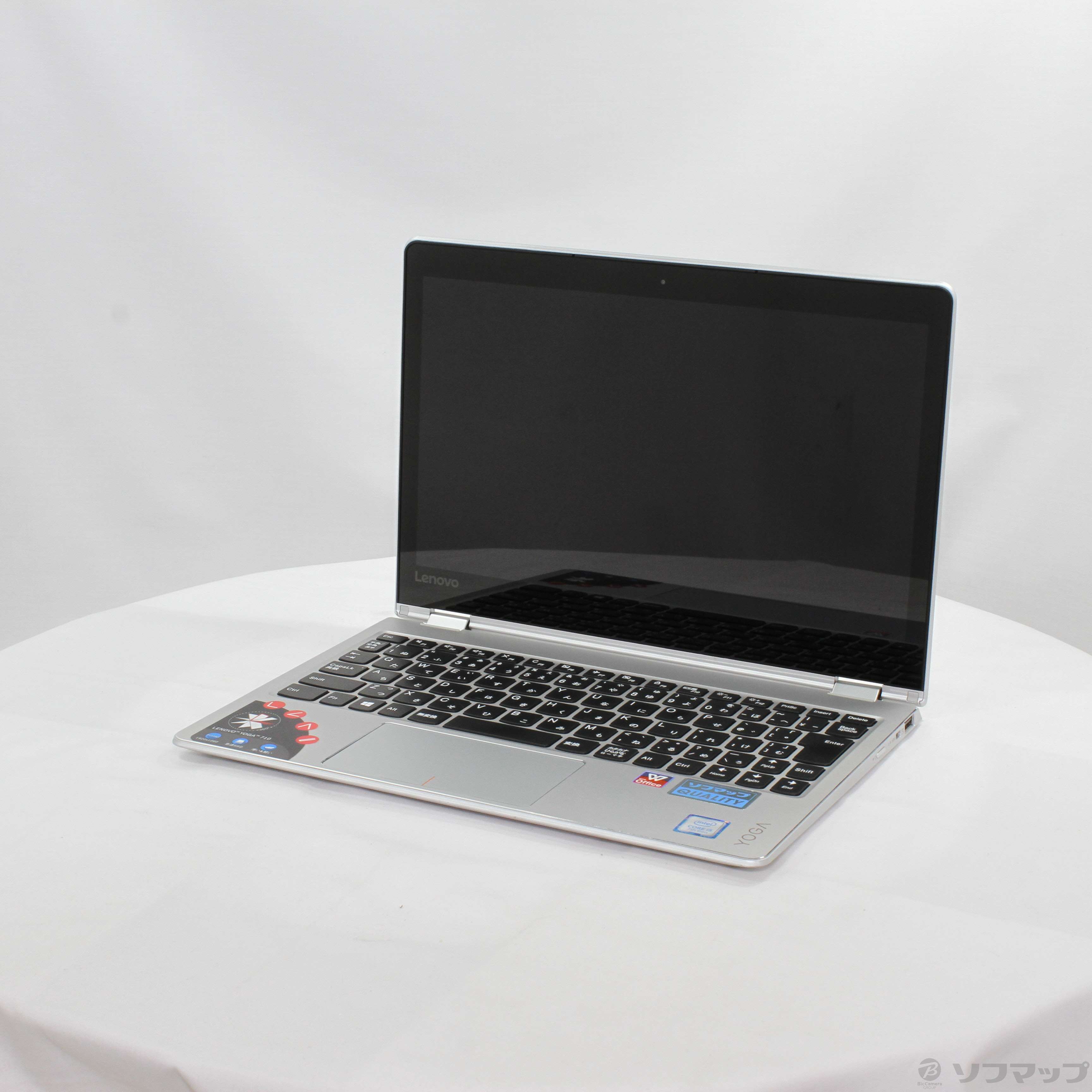 中古】YOGA 710 80V6000YJP プラチナシルバー ［Core-i5-7Y54  (1.2GHz)／8GB／SSD256GB／11.6インチワイド］ [2133051149034] - リコレ！|ビックカメラグループ  ソフマップの中古通販サイト