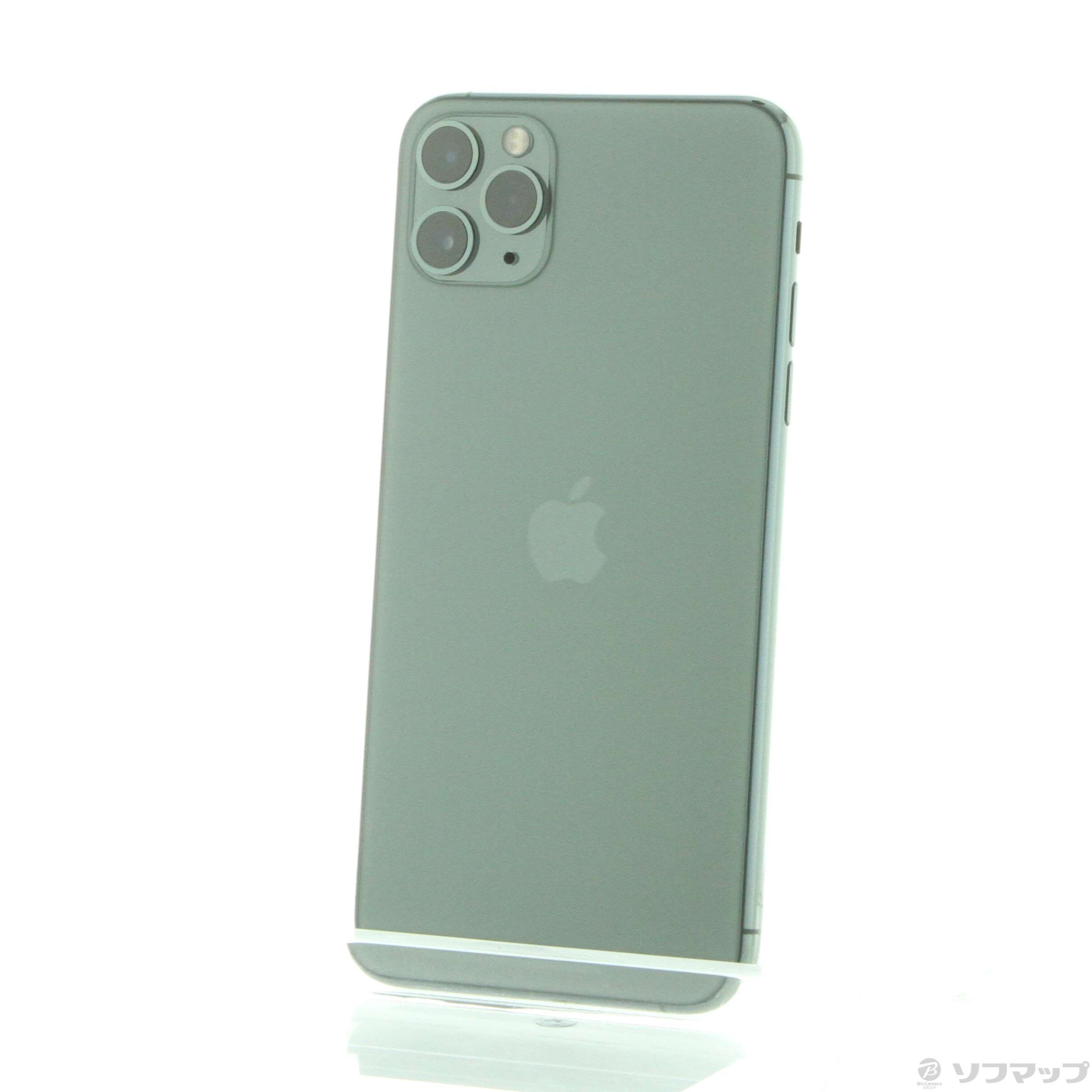 【中古】iPhone11 Pro Max 256GB ミッドナイトグリーン MWHM2J 