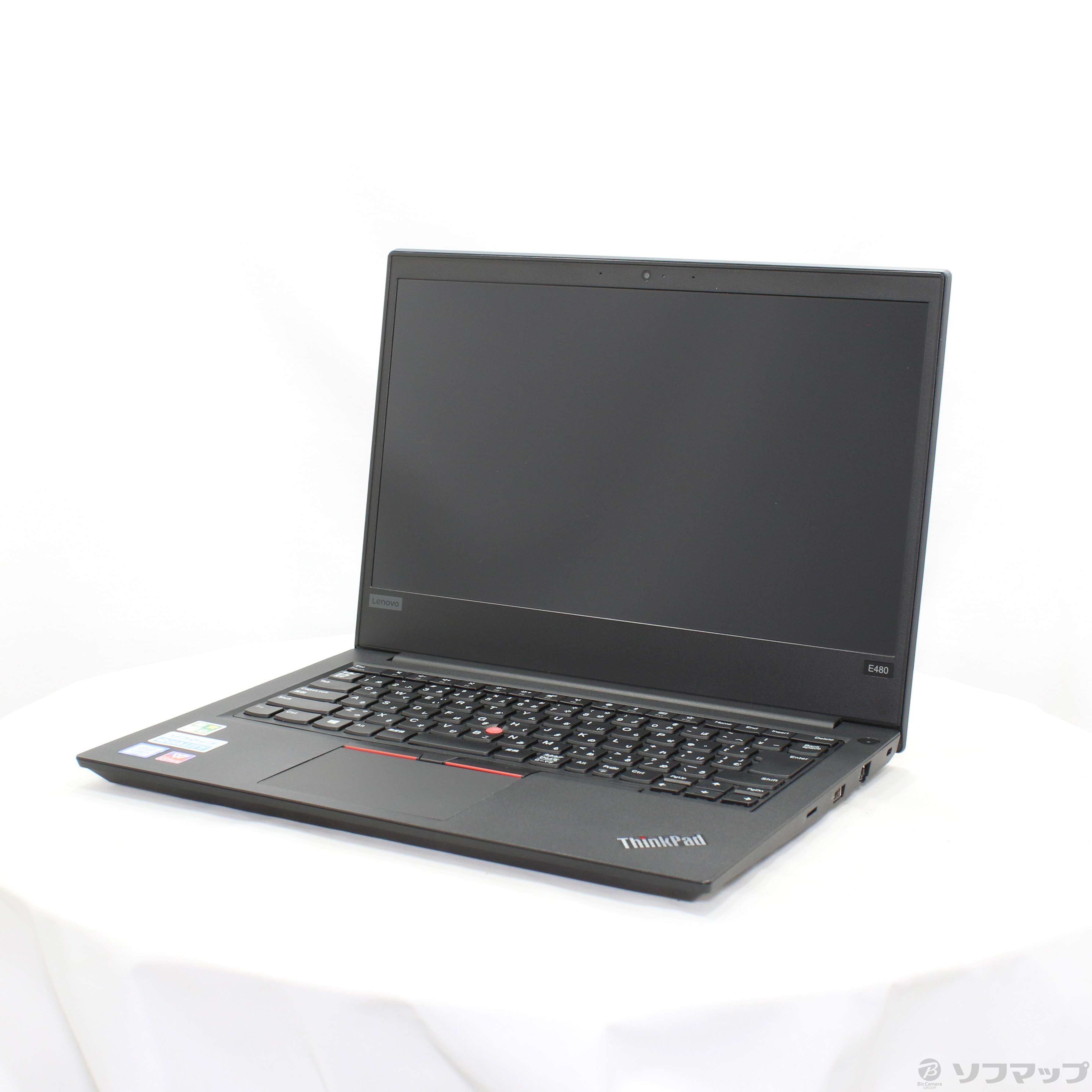 格安安心パソコン ThinkPad E480 20KNCT01WW 〔Windows 10〕 ［Core i3 7020U  (2.3GHz)／4GB／HDD500GB／SSD128GB／14インチワイド］