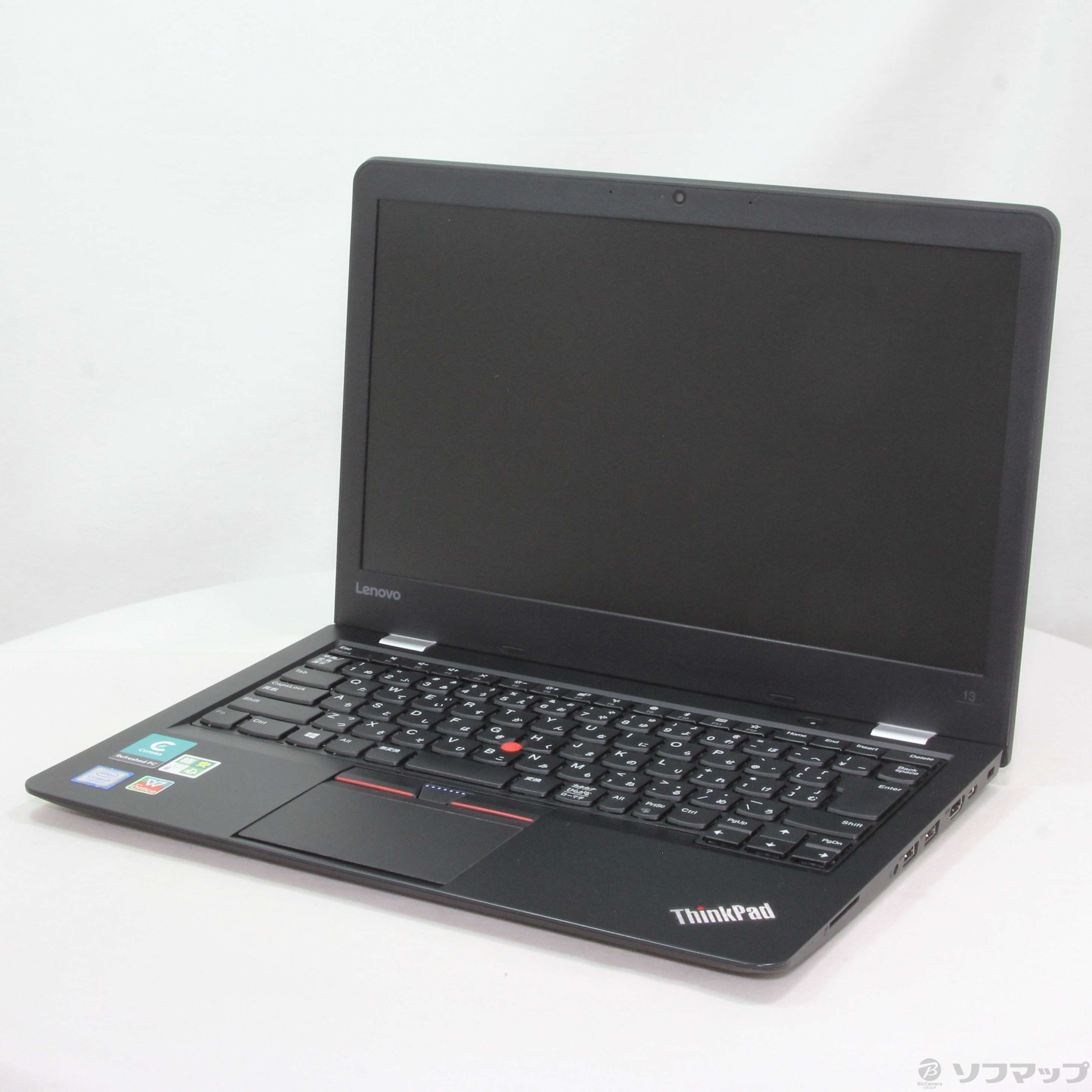 中古】格安安心パソコン ThinkPad 13 20J2A0KDJP 〔Windows 10〕 ［Core-i3-7100U (2.4GHz)／8GB／ SSD256GB／13.3インチワイド］ [2133052548348] - リコレ！|ビックカメラグループ ソフマップの中古通販サイト