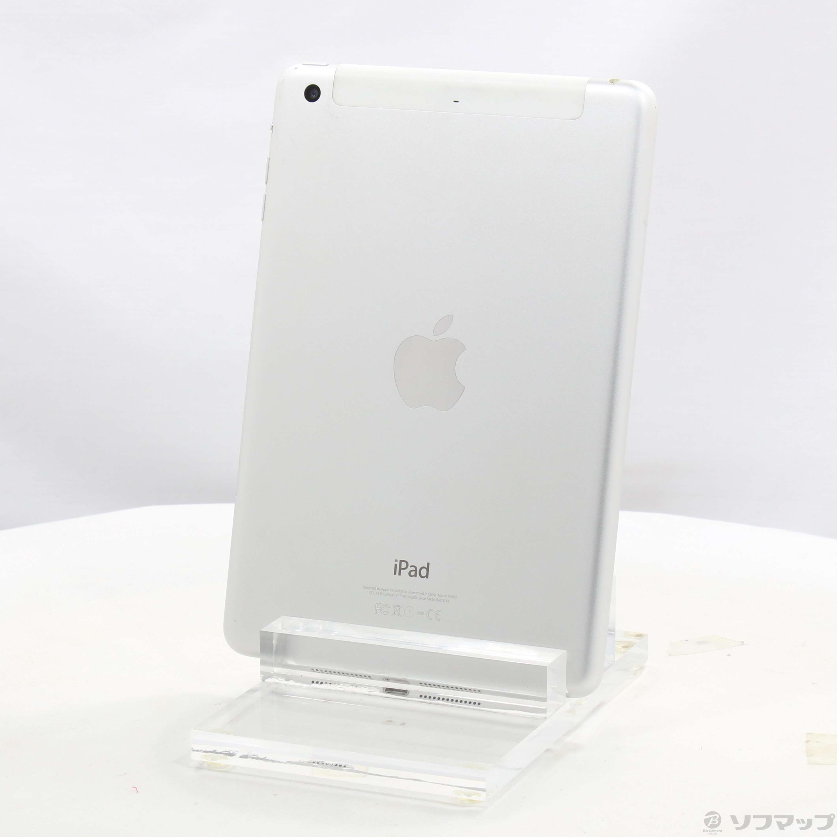 中古】iPad mini 3 128GB シルバー MGJ32J／A docomo ［7.9インチ液晶