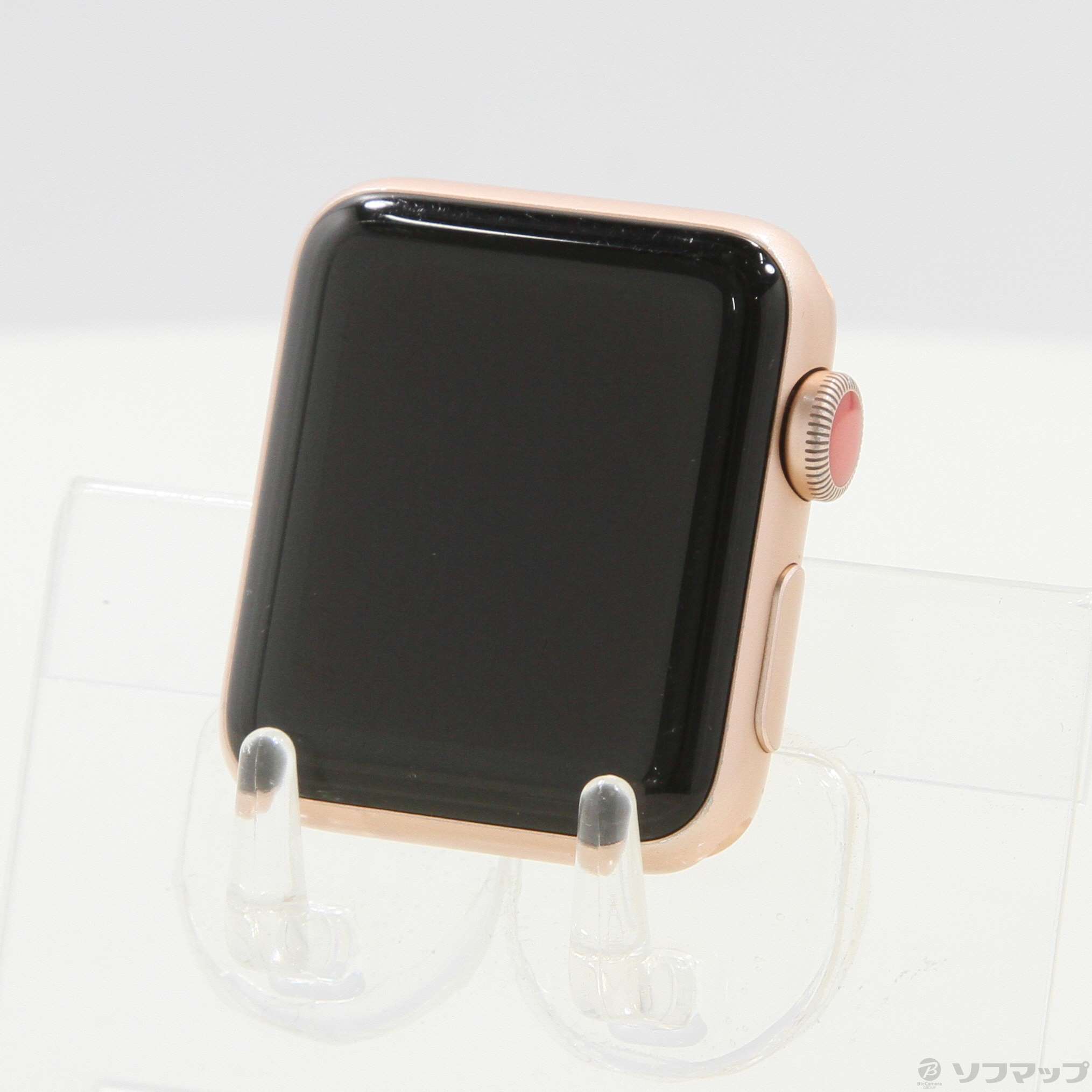 Apple Watch Series 3 GPS + Cellular 38mm ゴールドアルミニウムケース ピンクサンドスポーツバンド
