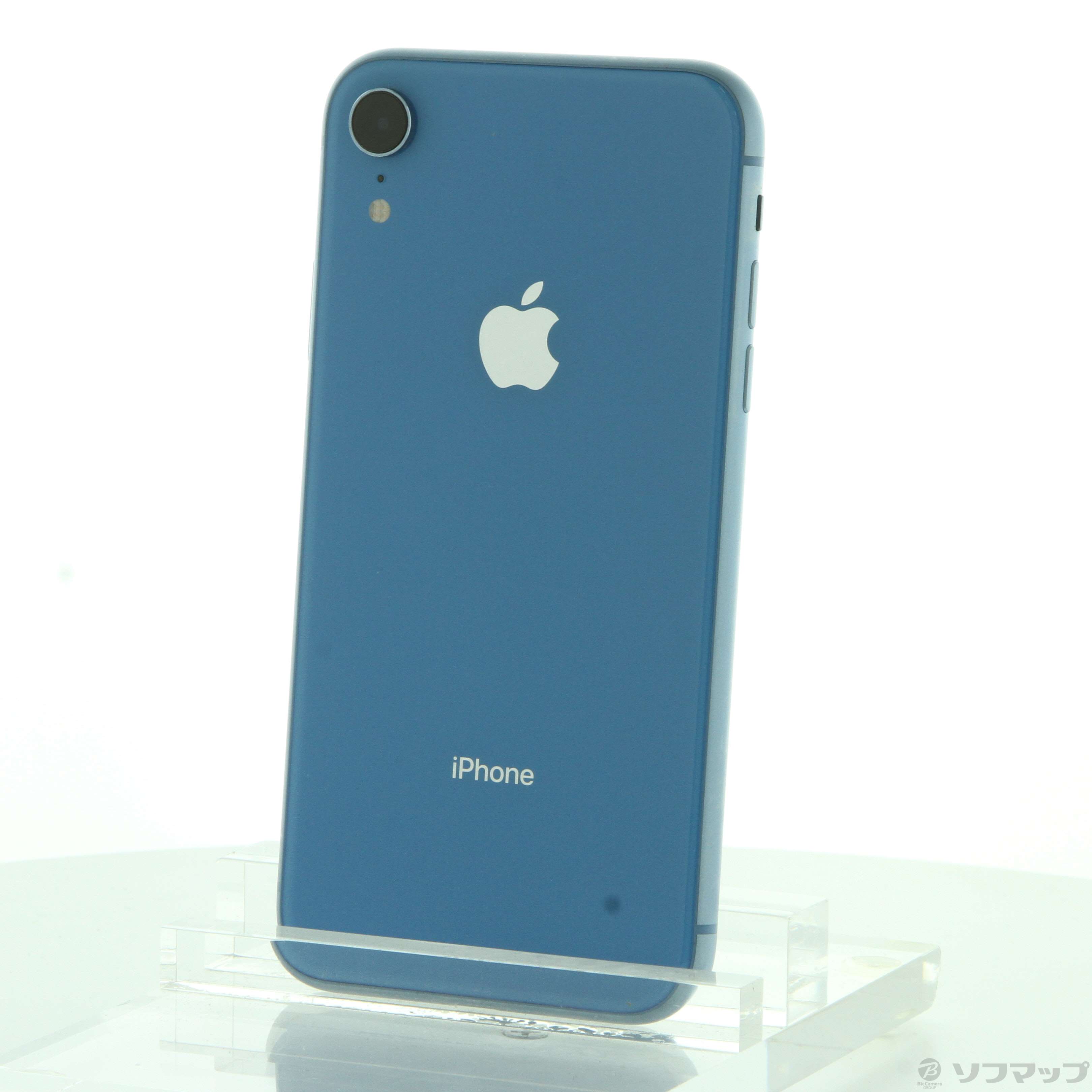 正規代理店 iPhone MT0E2J : XR６４G auのブルー 携帯電話本体