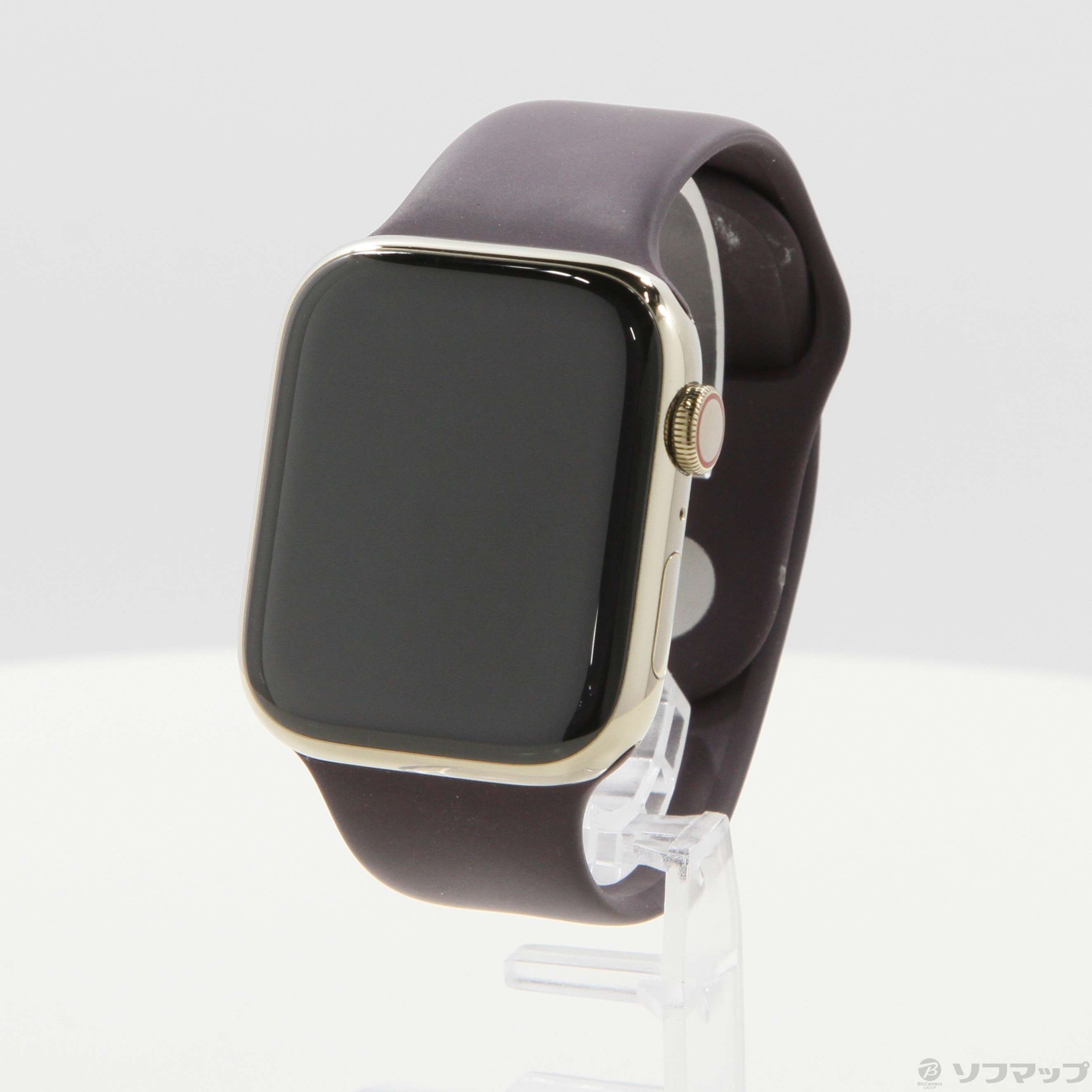 Apple Watch 純正 45mmダークチェリーレザーリンクバンド S/M - 時計