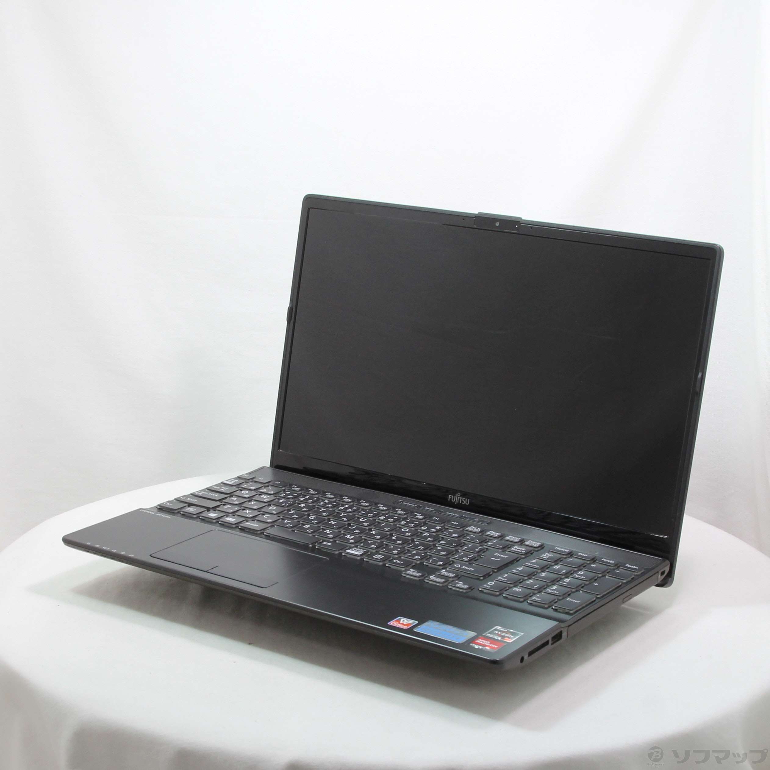 【中古】LIFEBOOK AH55／F3 FMVA55F3BC ブライトブラック ［Ryzen-7-5700U  (1.8GHz)／16GB／SSD512GB／15.6インチワイド］ [2133053168903] - リコレ！|ビックカメラグループ  ソフマップの中古通販サイト