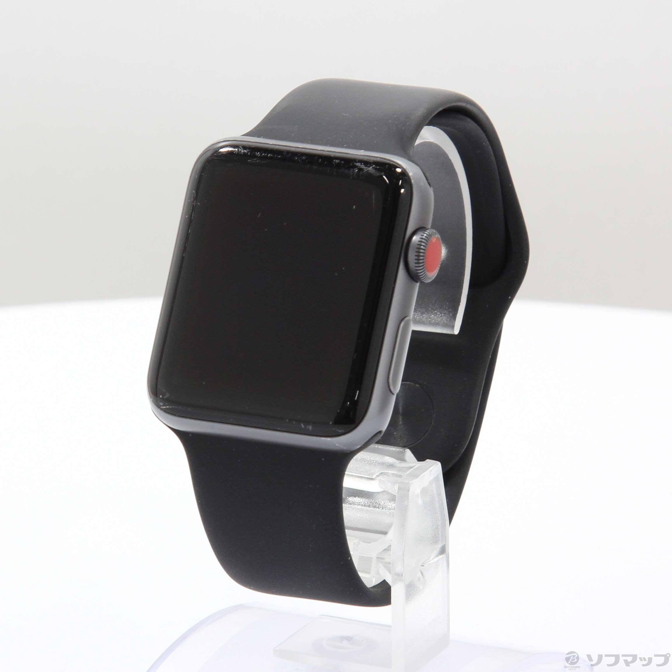 中古】Apple Watch Series 3 GPS + Cellular 42mm スペースグレイアルミニウムケース ブラックスポーツバンド  [2133053656097] - リコレ！|ビックカメラグループ ソフマップの中古通販サイト