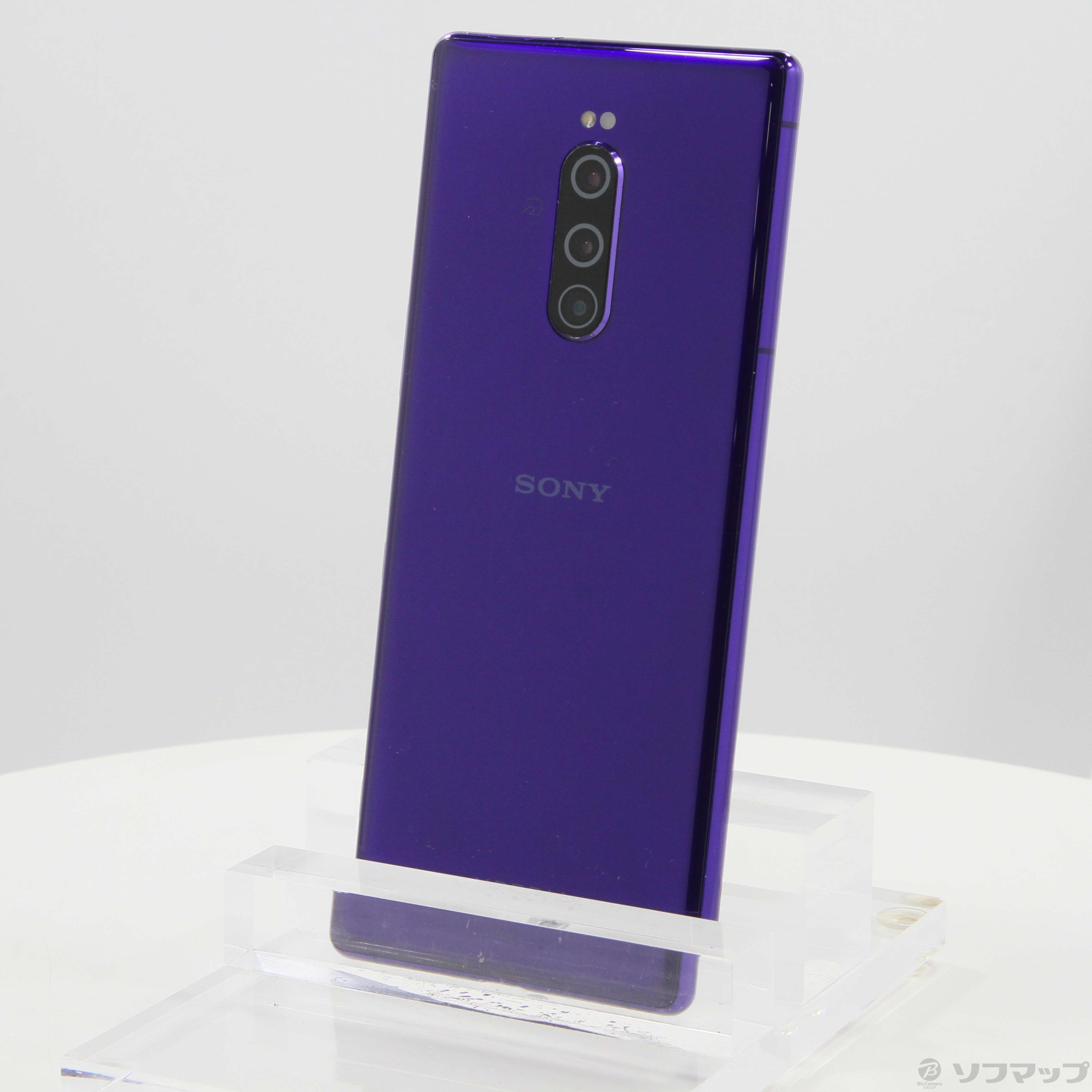 中古】Xperia 1 64GB パープル SOV40 auロック解除SIMフリー [2133053859146] - リコレ！|ビックカメラグループ  ソフマップの中古通販サイト