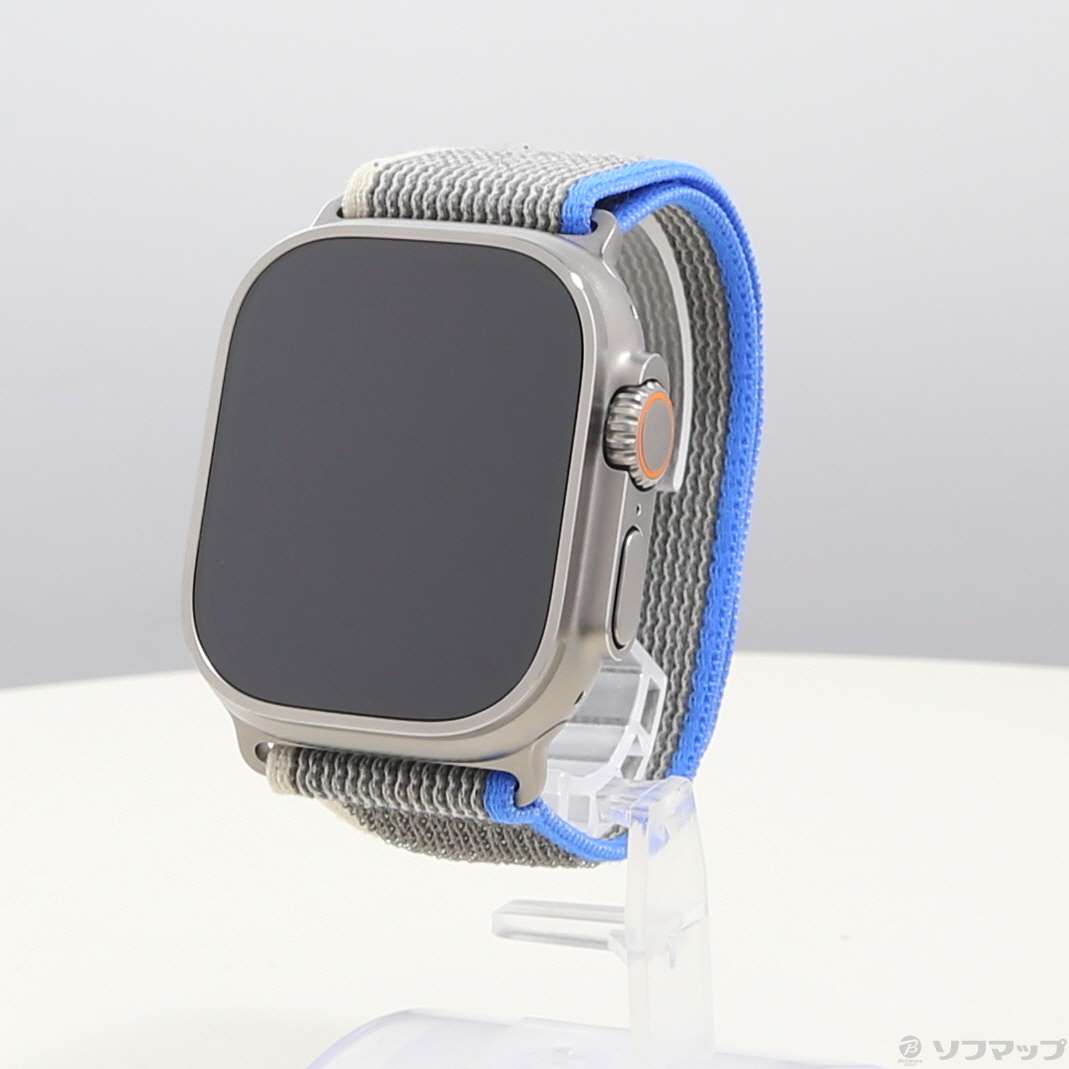 中古】Apple Watch Ultra GPS + Cellular 49mm チタニウムケース ブルー／グレイトレイルループ  [2133054474409] - リコレ！|ビックカメラグループ ソフマップの中古通販サイト