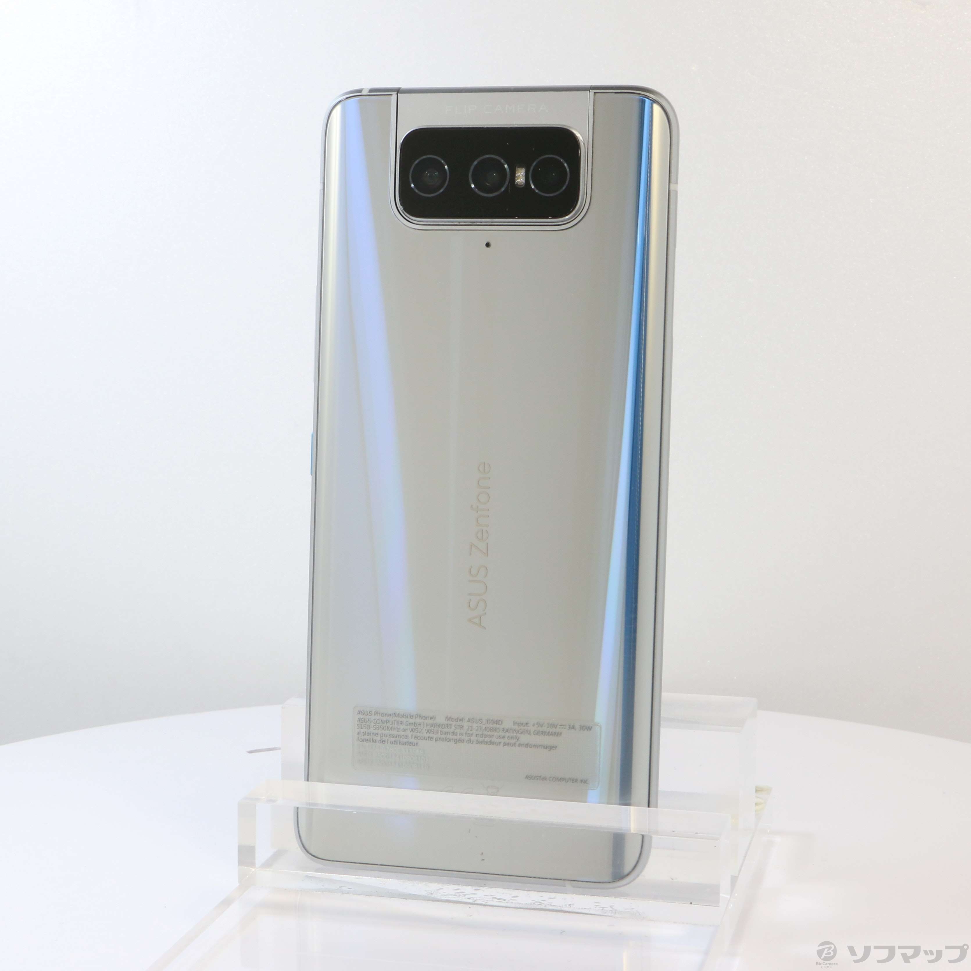 Zenfone 8 Flip 128GB グレイシアシルバー ZS672KS-SL128S8 SIMフリー