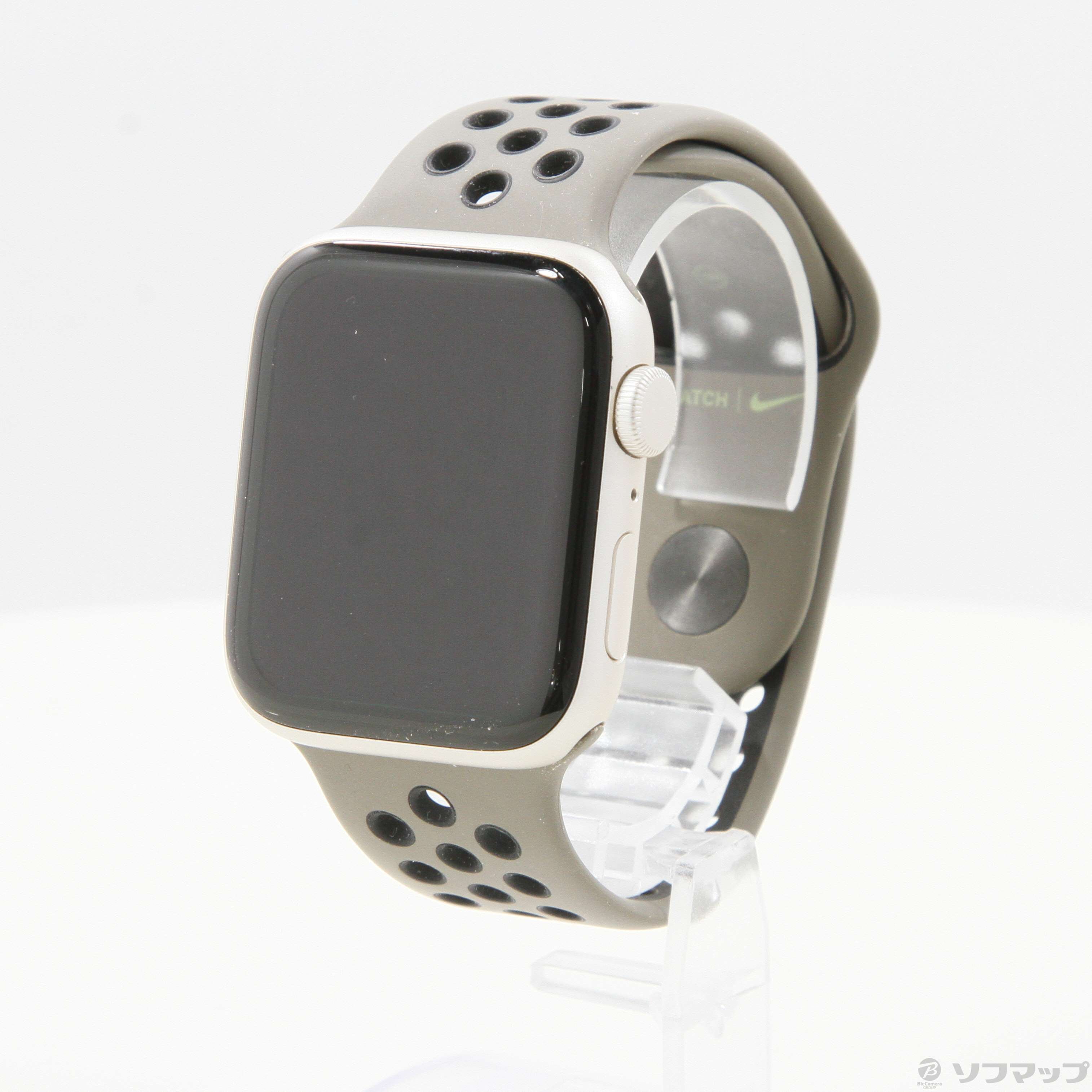 中古】Apple Watch SE 第2世代 GPS 44mm スターライトアルミニウムケース オリーブグレー／ブラックNikeスポーツバンド  [2133054601874] - リコレ！|ビックカメラグループ ソフマップの中古通販サイト