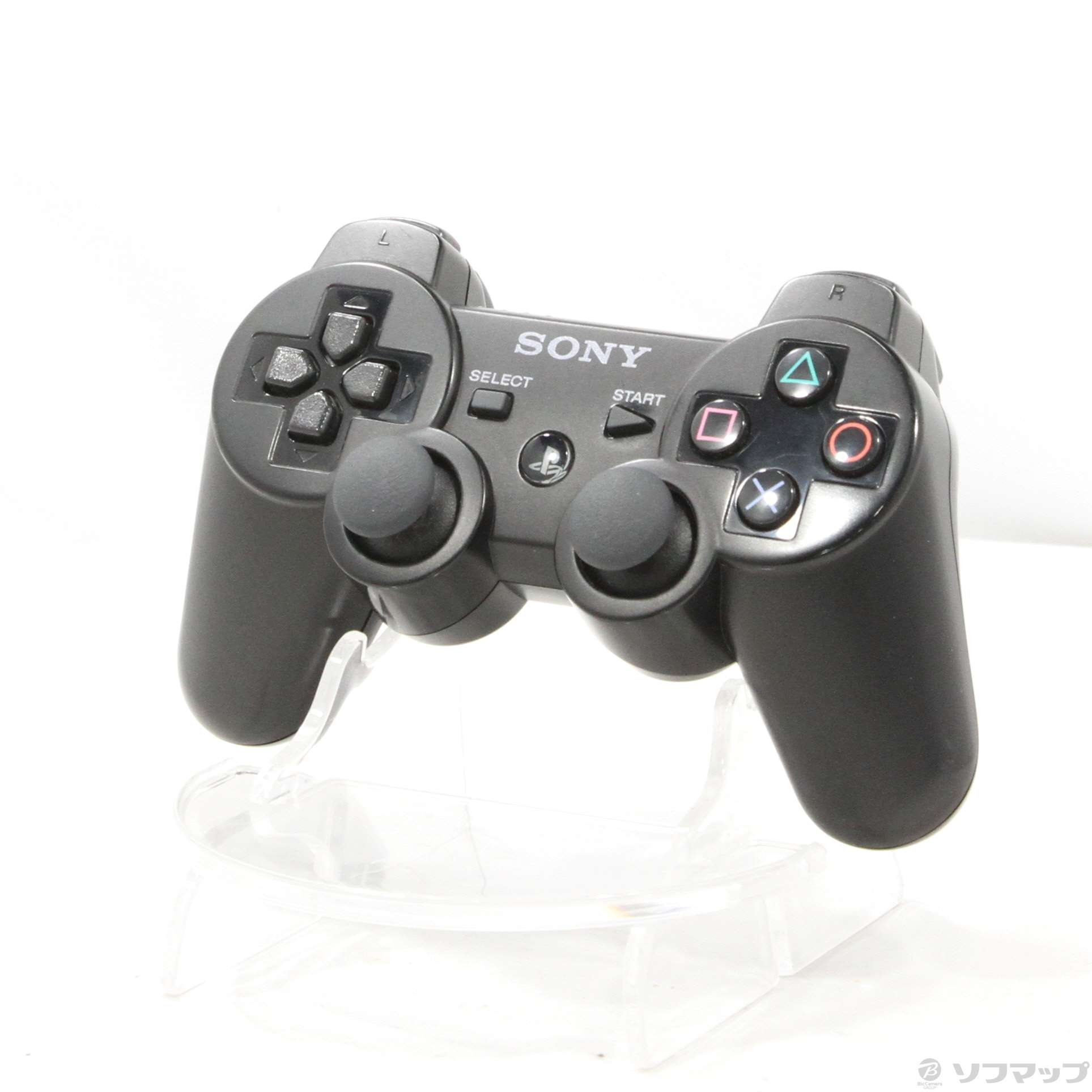 【中古】ワイヤレスコントローラー DUALSHOCK3 クリアブラック 【PS3】 [2133054850883] - リコレ！|ビックカメラグループ  ソフマップの中古通販サイト