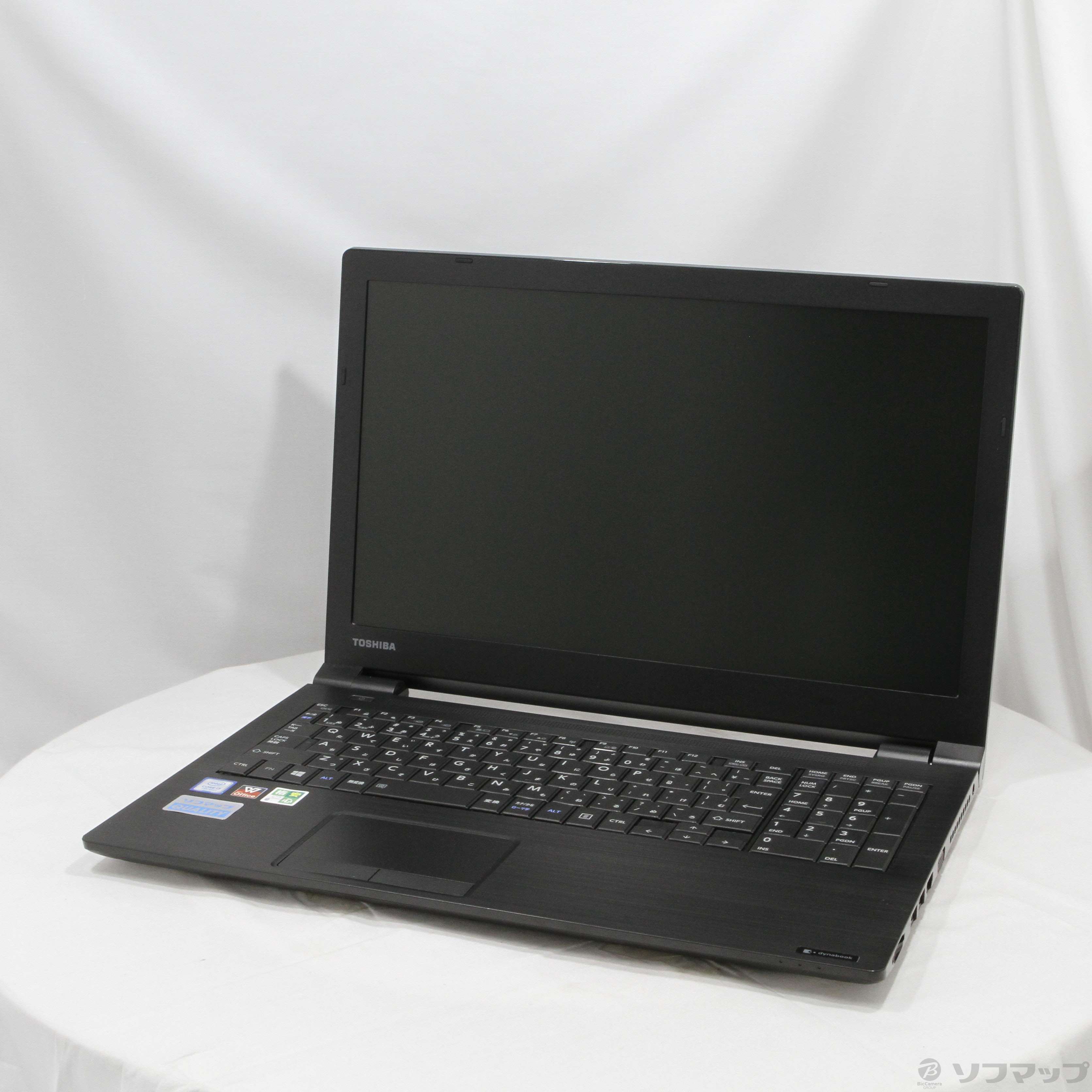 中古】格安安心パソコン dynabook B3 P1B3LBAB ブラック 〔Windows 10〕 ［Core-i3-7130U  (2.7GHz)／4GB／SSD128GB／15.6インチワイド］ [2133055194429] - リコレ！|ビックカメラグループ  ソフマップの中古通販サイト