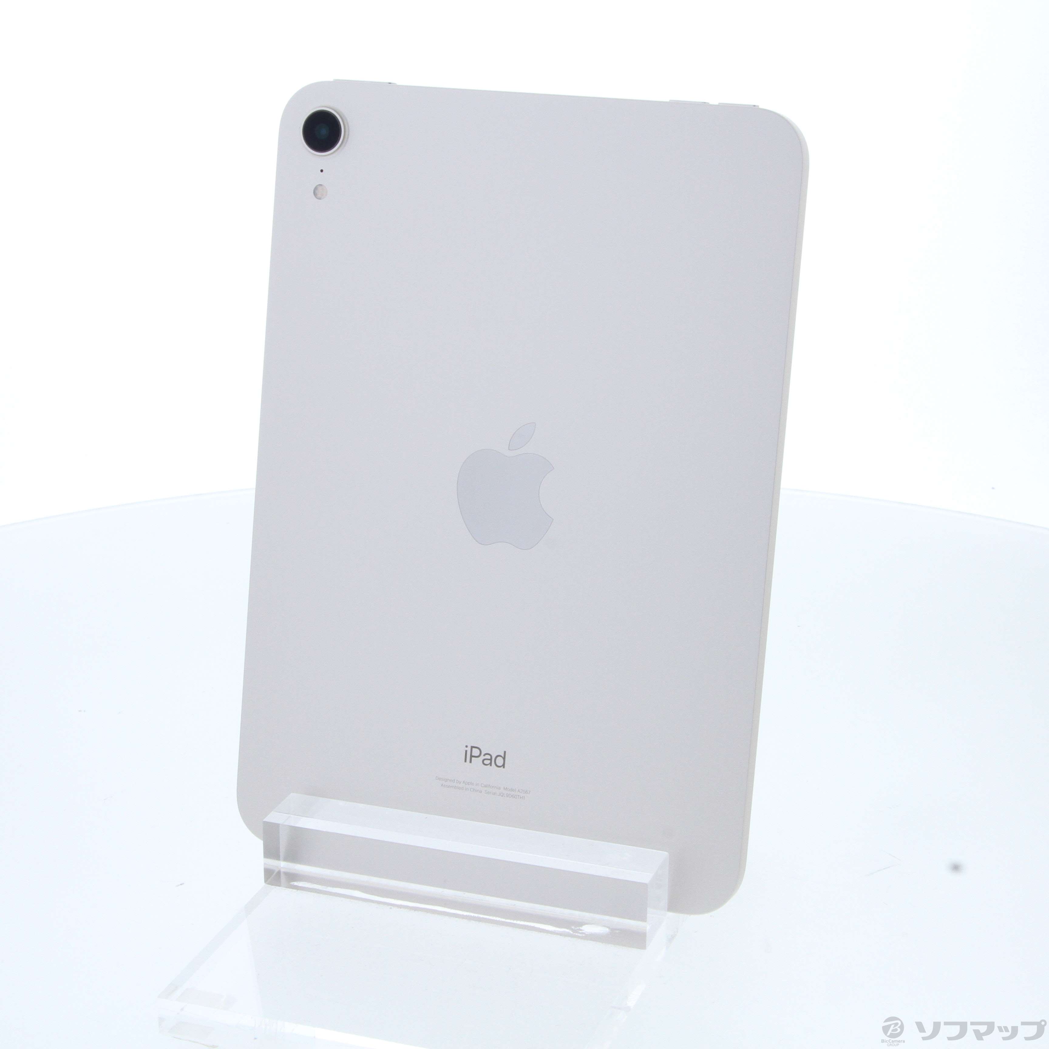 中古】iPad mini 第6世代 64GB スターライト MK7P3J／A Wi-Fi 