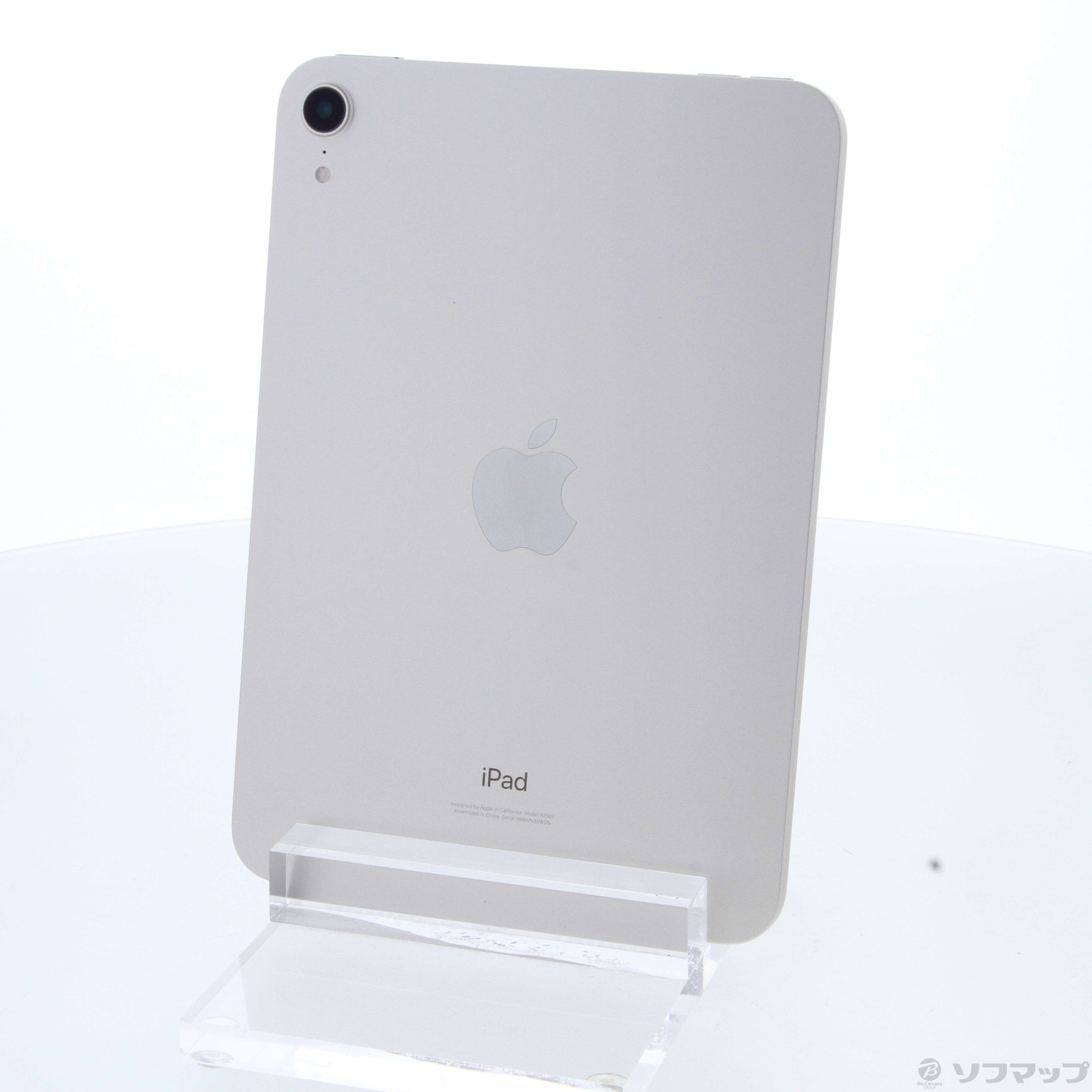 iPad mini 第6世代/Wi-Fi/256GB/A2567〈MK7V3J/A〉 中古】iPad mini 第6世代 256GB スターライト MK7V3J／A Wi-Fi ［8.3