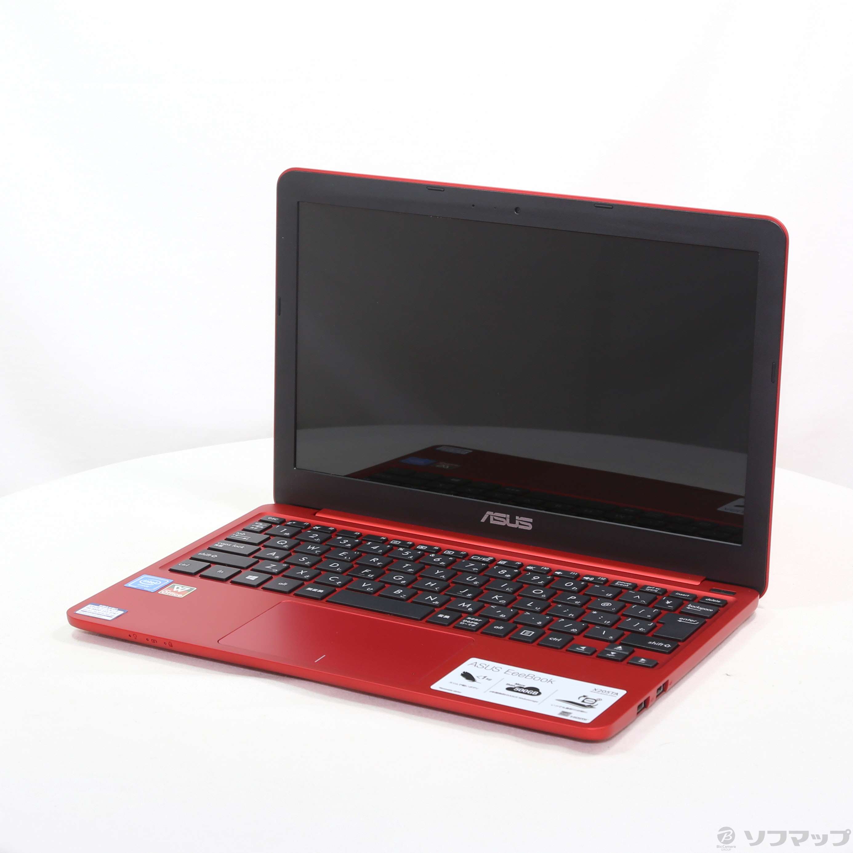 中古】EeeBook X205TA X205TA-RED10 レッド 〔Windows 10〕 ［Atom Z3735F  (1.33GHz)／2GB／eMMC32GB／11.6インチワイド］ [2133056481467] - リコレ！|ビックカメラグループ  ソフマップの中古通販サイト