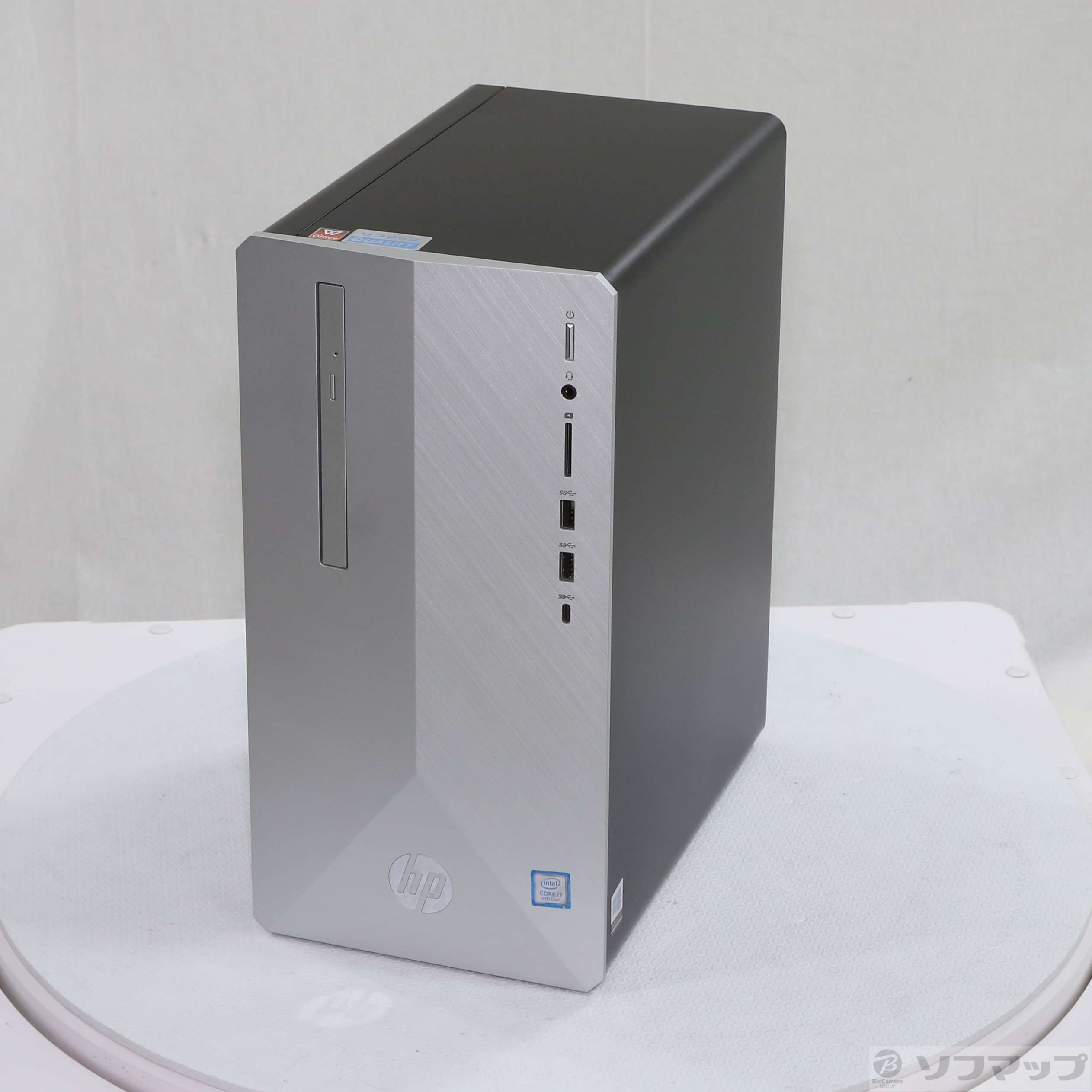 中古】HP Pavilion Desktop 595-p0105jp 6DW32AA-AASO ブラッシュドシルバー ［Core-i7-9700  (3GHz)／16GB／HDD2TB／SSD256GB／GeForce GTX 1650(4GB)／］ [2133056887351] -  リコレ！|ビックカメラグループ ソフマップの中古通販サイト