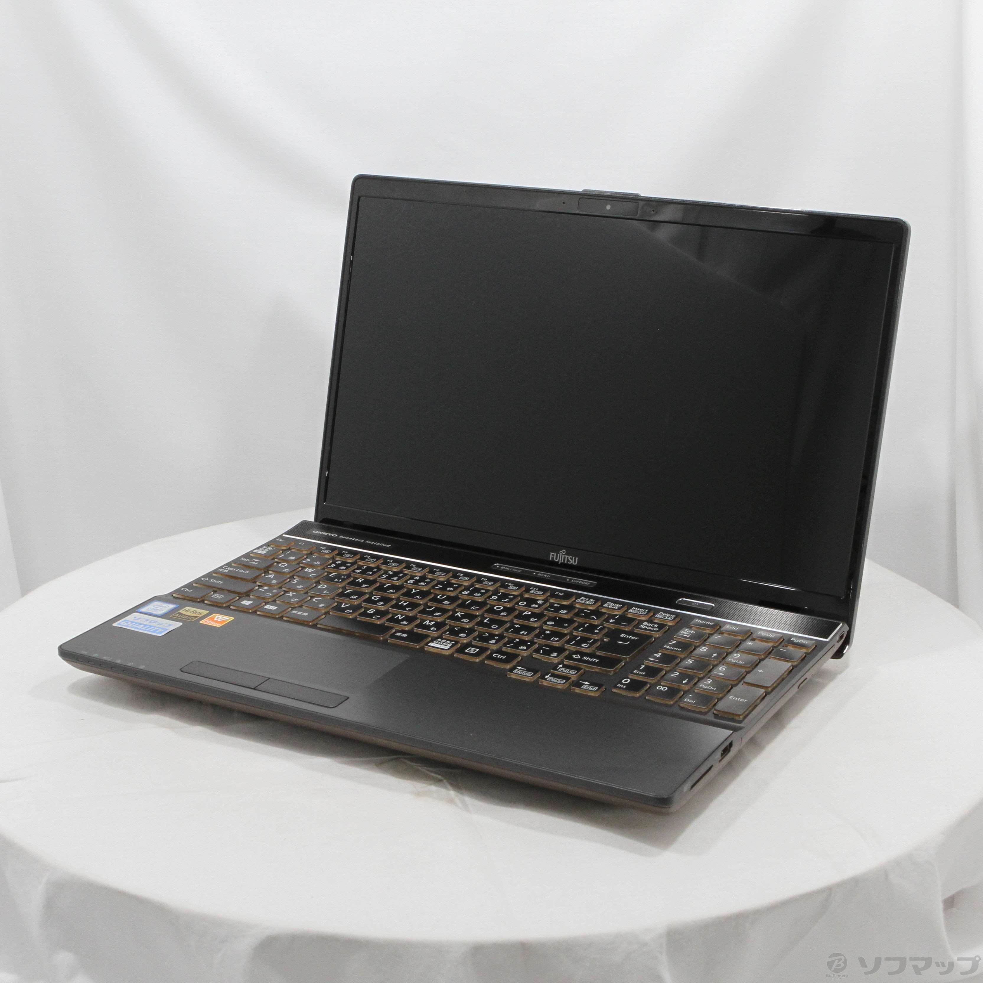 中古】LIFEBOOK AH78／C2 FMVA78C2BZ ブライトブラック 〔Windows 10〕 ［Core-i7-8550U  (1.8GHz)／16GB／HDD2TB／15.6インチワイド］ [2133056986023] - リコレ！|ビックカメラグループ  ソフマップの中古通販サイト