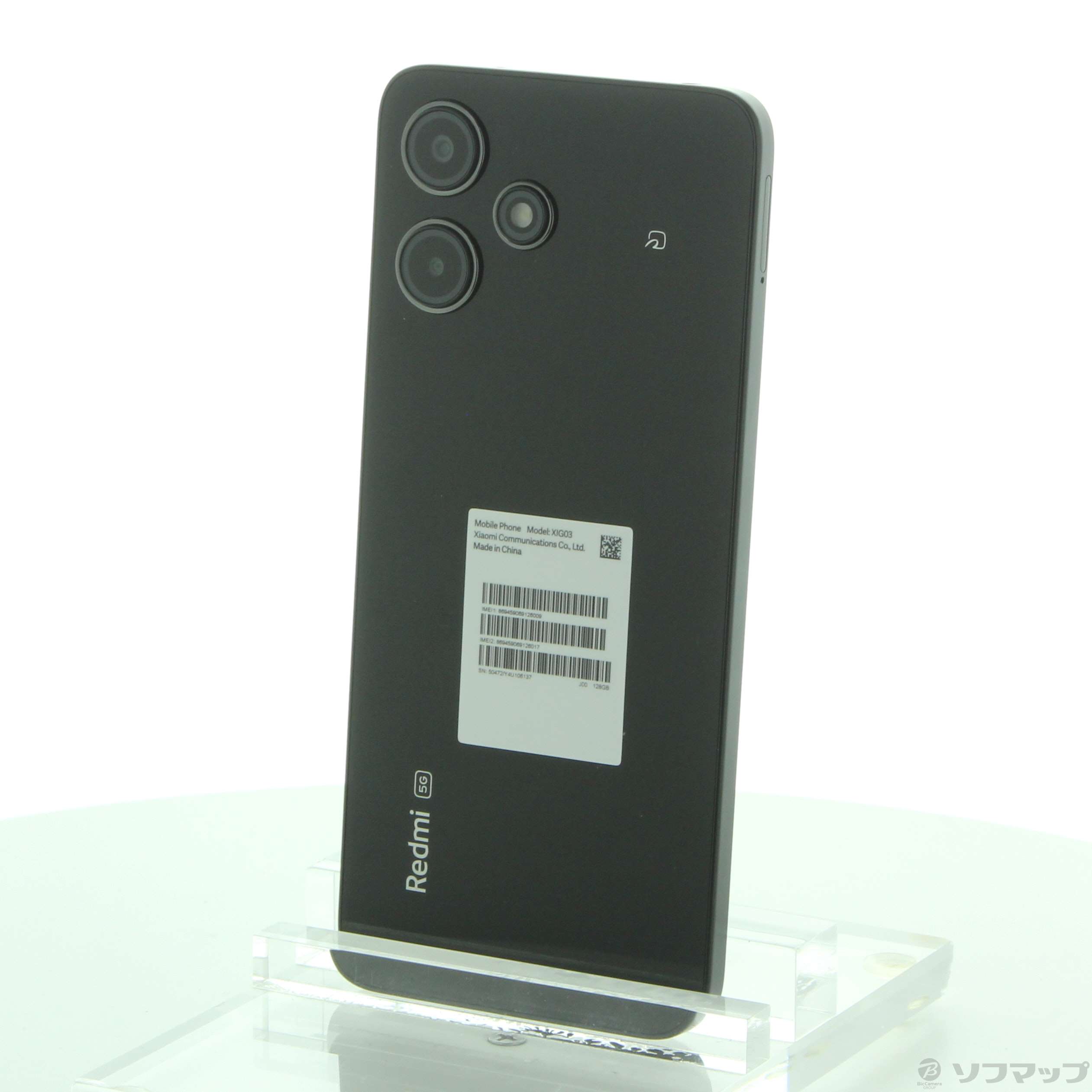 中古】Redmi 12 5G 128GB ミッドナイトブラック XIG03 au SIMフリー [2133057450073] -  リコレ！|ビックカメラグループ ソフマップの中古通販サイト