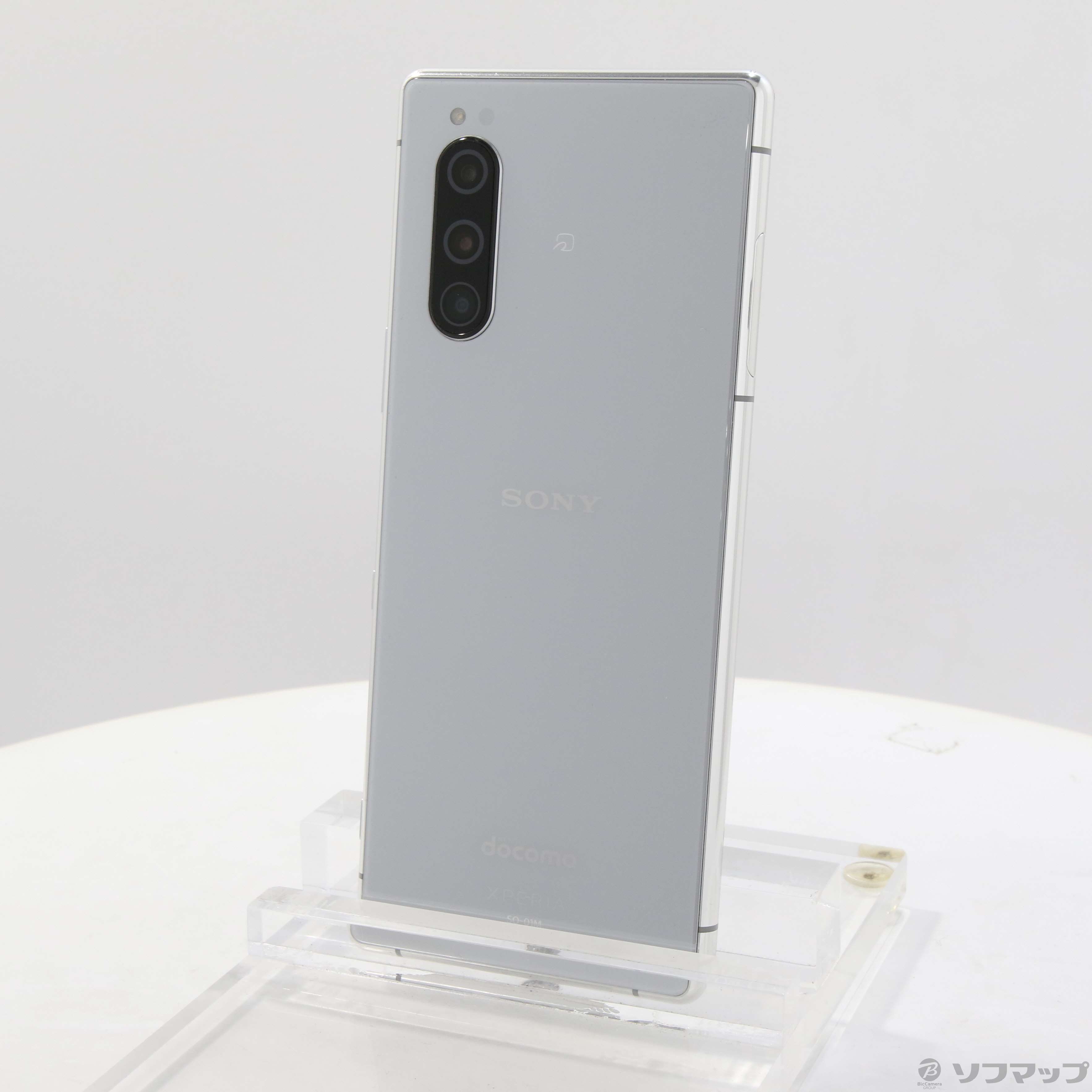 中古】Xperia 5 64GB グレー SO-01M docomoロック解除SIMフリー