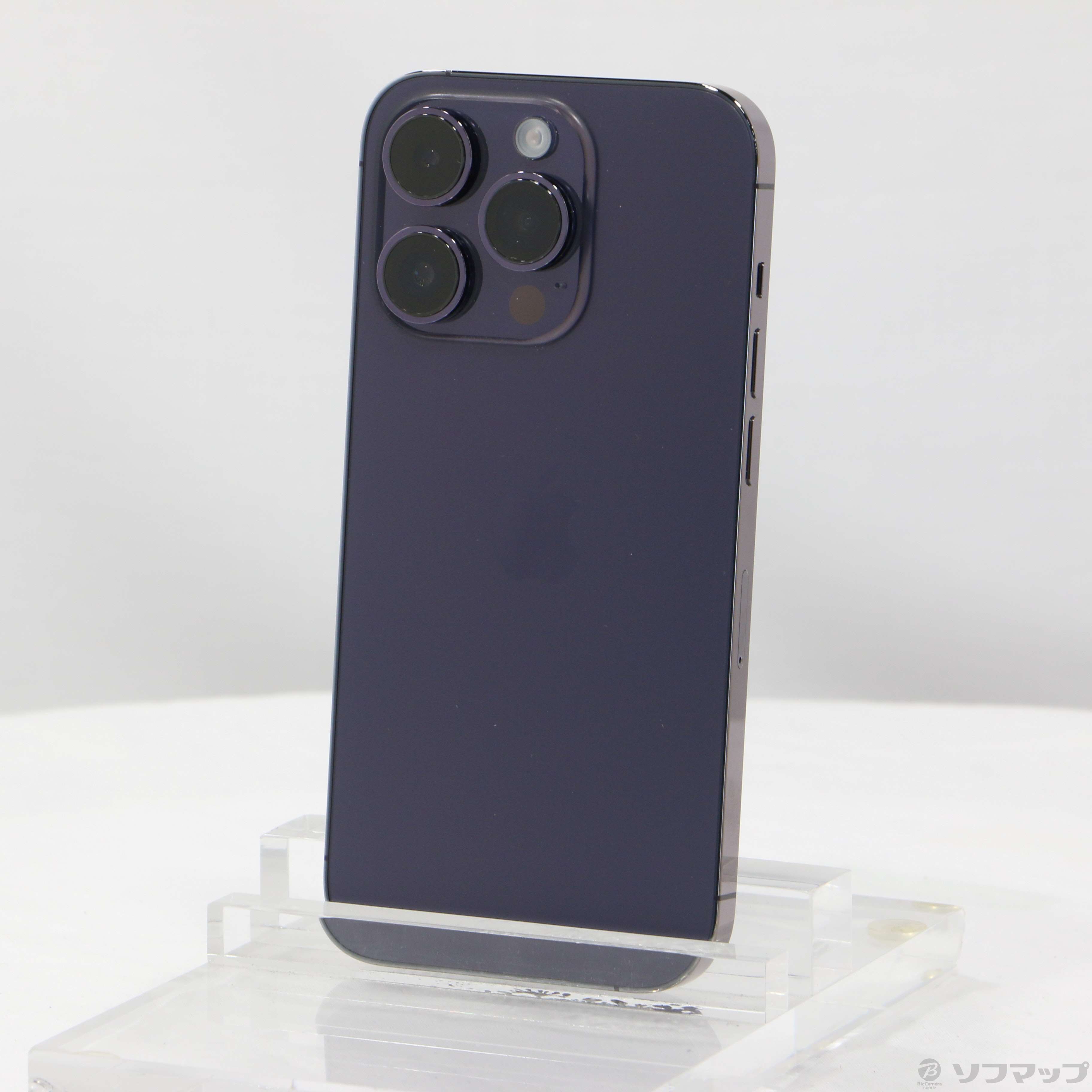 中古】iPhone14 Pro 128GB ディープパープル MQ0F3J／A SIM