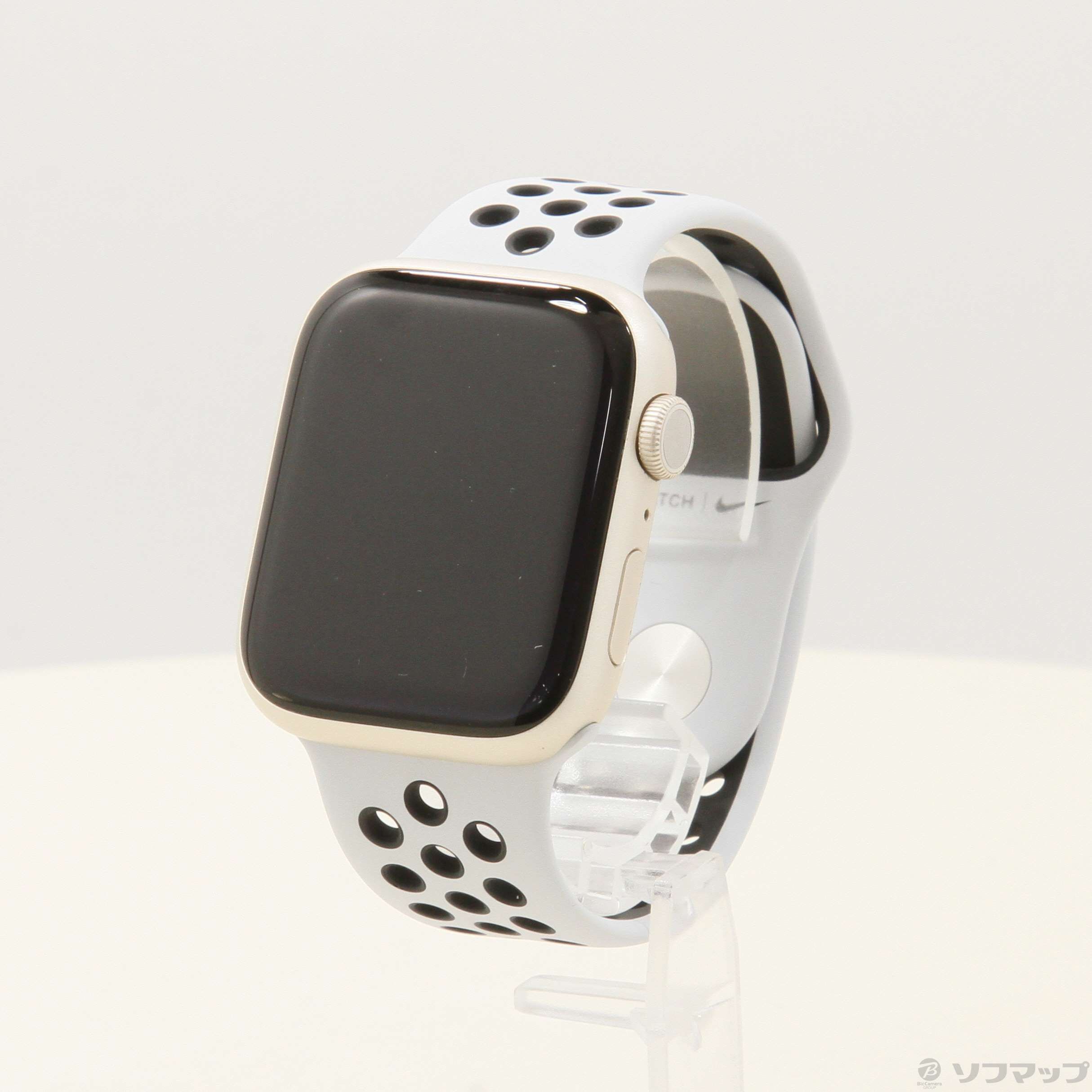 【中古】Apple Watch Series 7 Nike GPS 45mm スターライトアルミニウムケース ピュアプラチナム／ブラックNikeスポーツバンド  [2133059078459] - リコレ！|ビックカメラグループ ソフマップの中古通販サイト