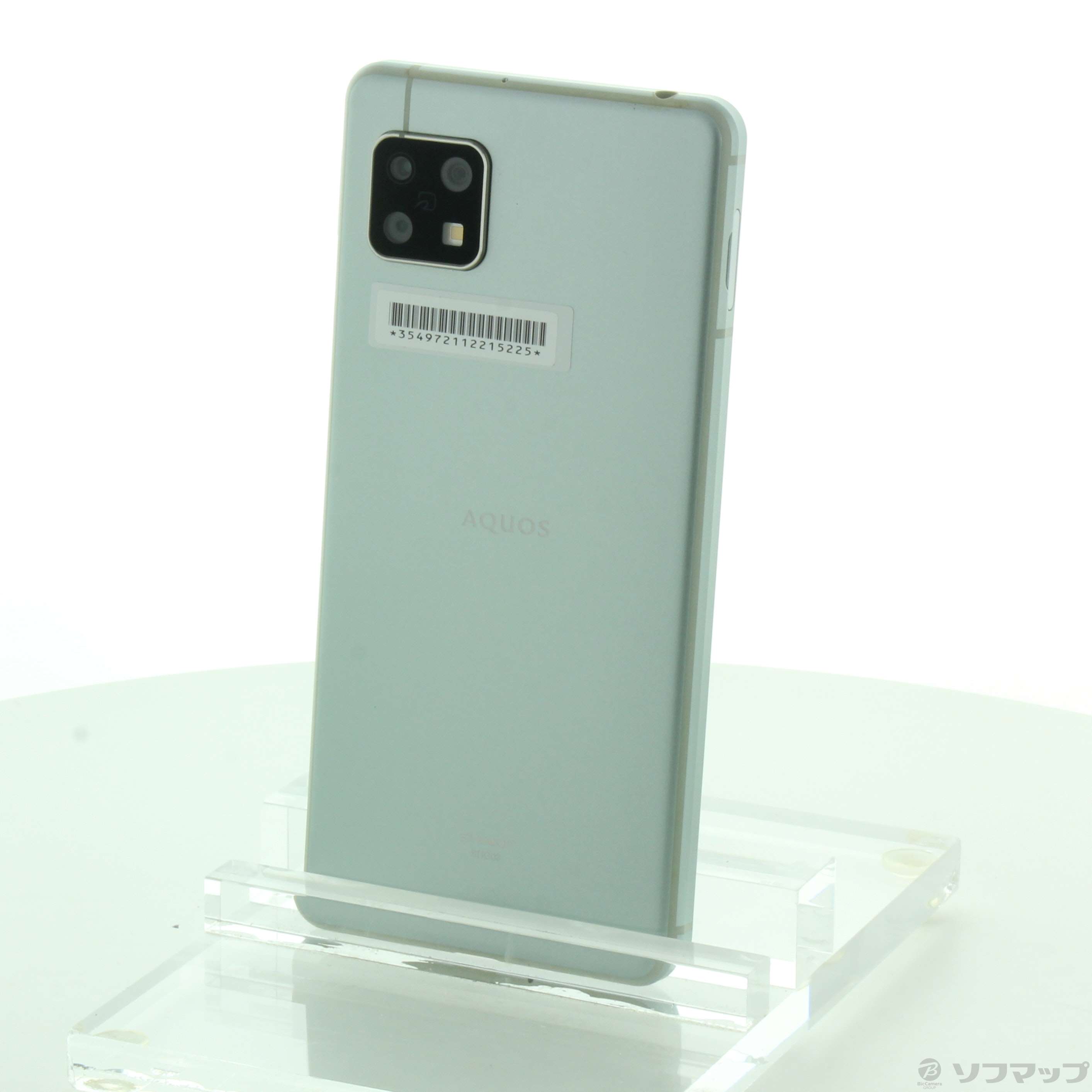 中古】AQUOS sense5G 64GB オリーブシルバー SHG03 auロック解除SIM