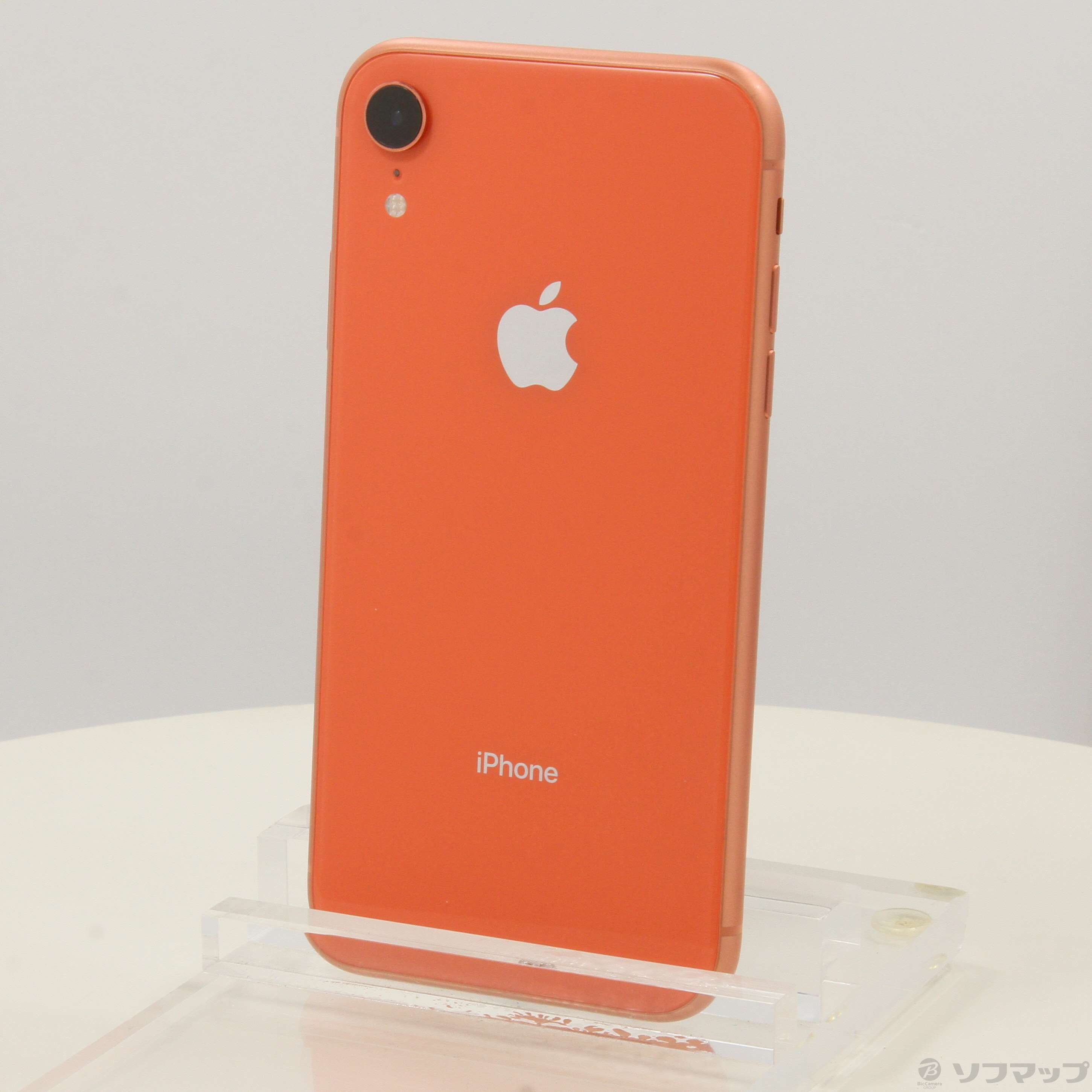 中古】iPhoneXR 128GB コーラル MT0T2J／A SIMフリー
